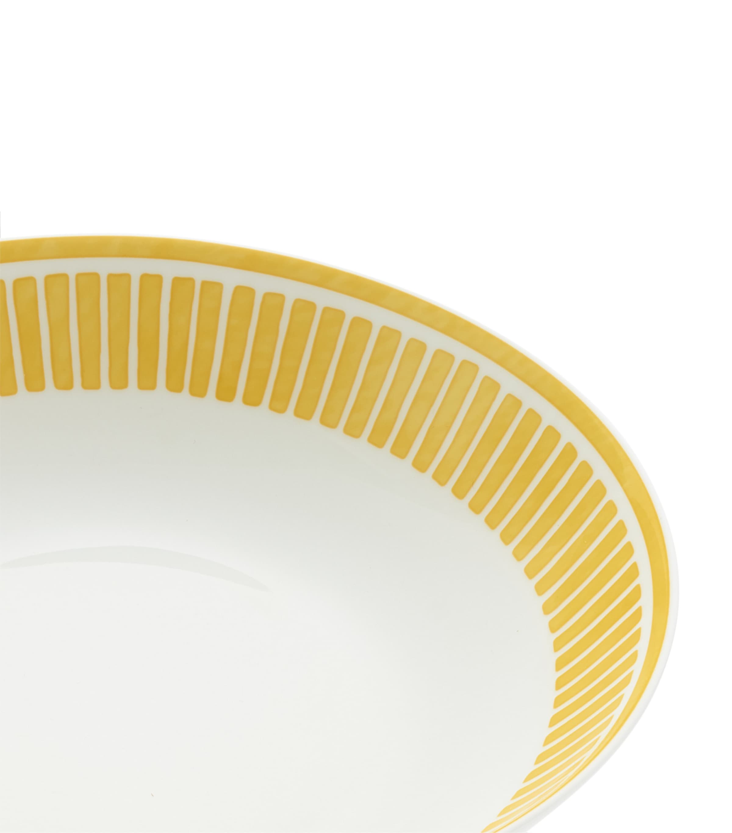 Christofle Porcelain Malmaison Riviera Bowl (19cm) White/yellow Image 3
