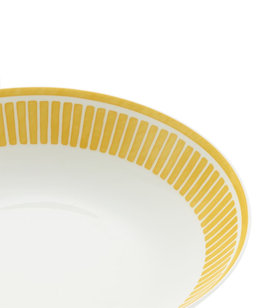 Christofle Porcelain Malmaison Riviera Bowl (19cm) White/yellow Image 3
