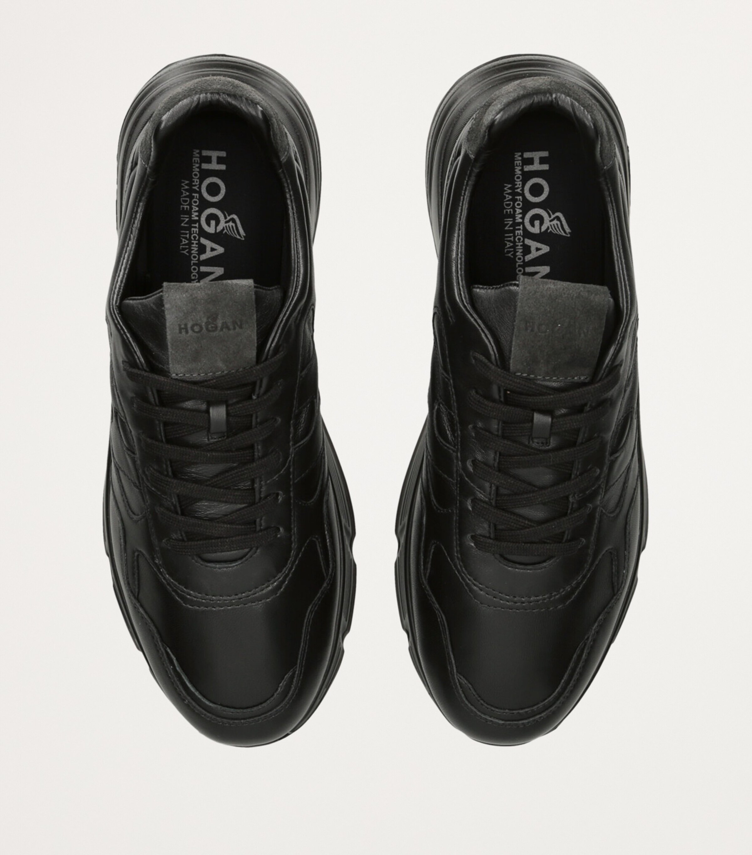Leather Hyperlight Sneakers BLACK Image 4