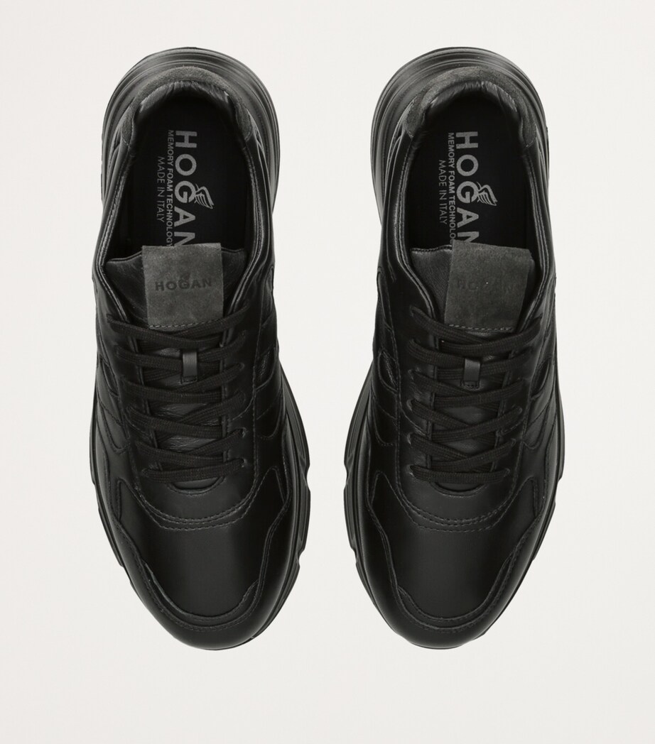 Leather Hyperlight Sneakers BLACK Image 4