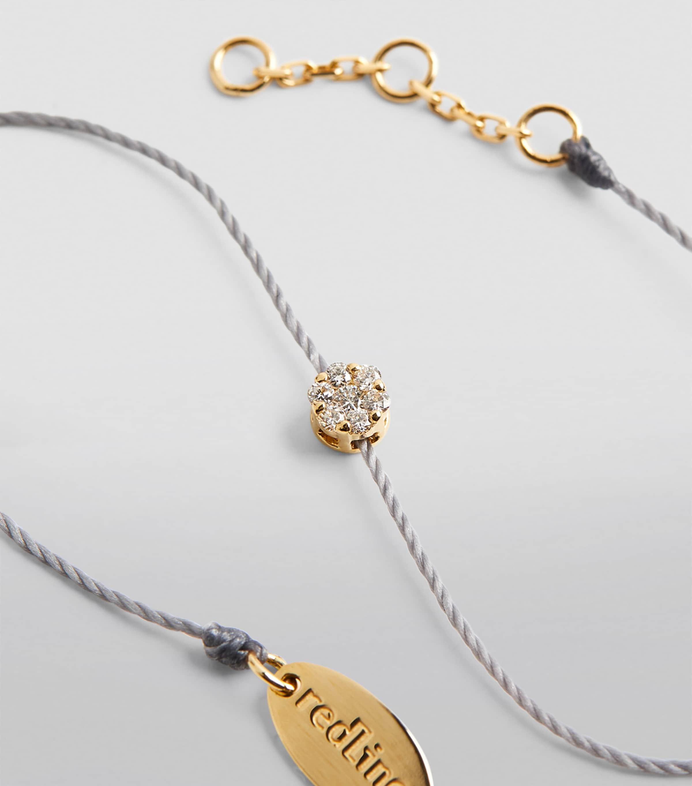 Yellow Gold and Diamond Illusion Bracelet WHITE Image 3