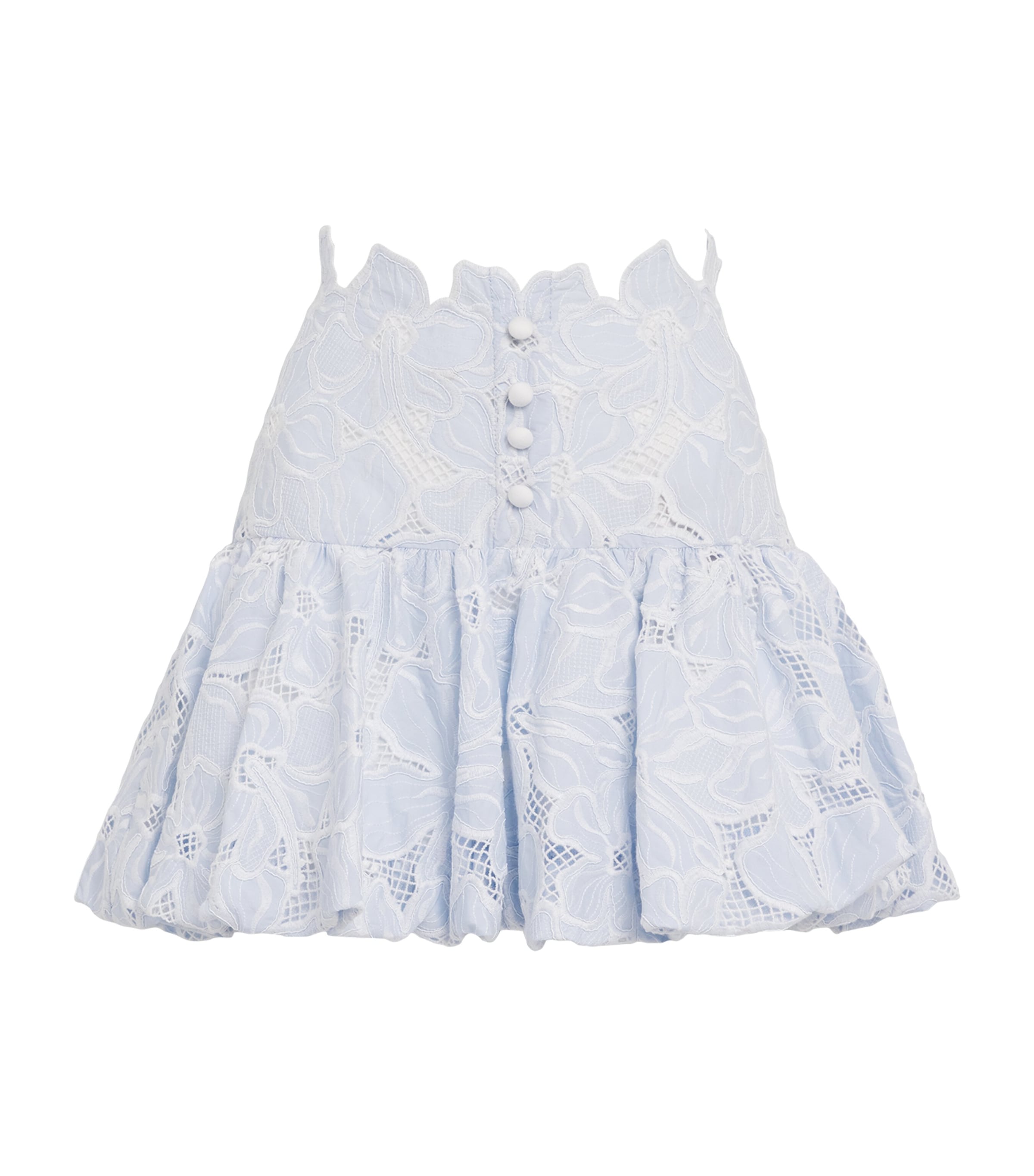 Sandro Broderie Anglaise Mini Skirt In Blue