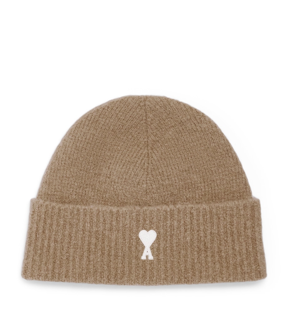 AMI Paris Ami de Coeur Beanie Bge Mastic/ecru Image 1