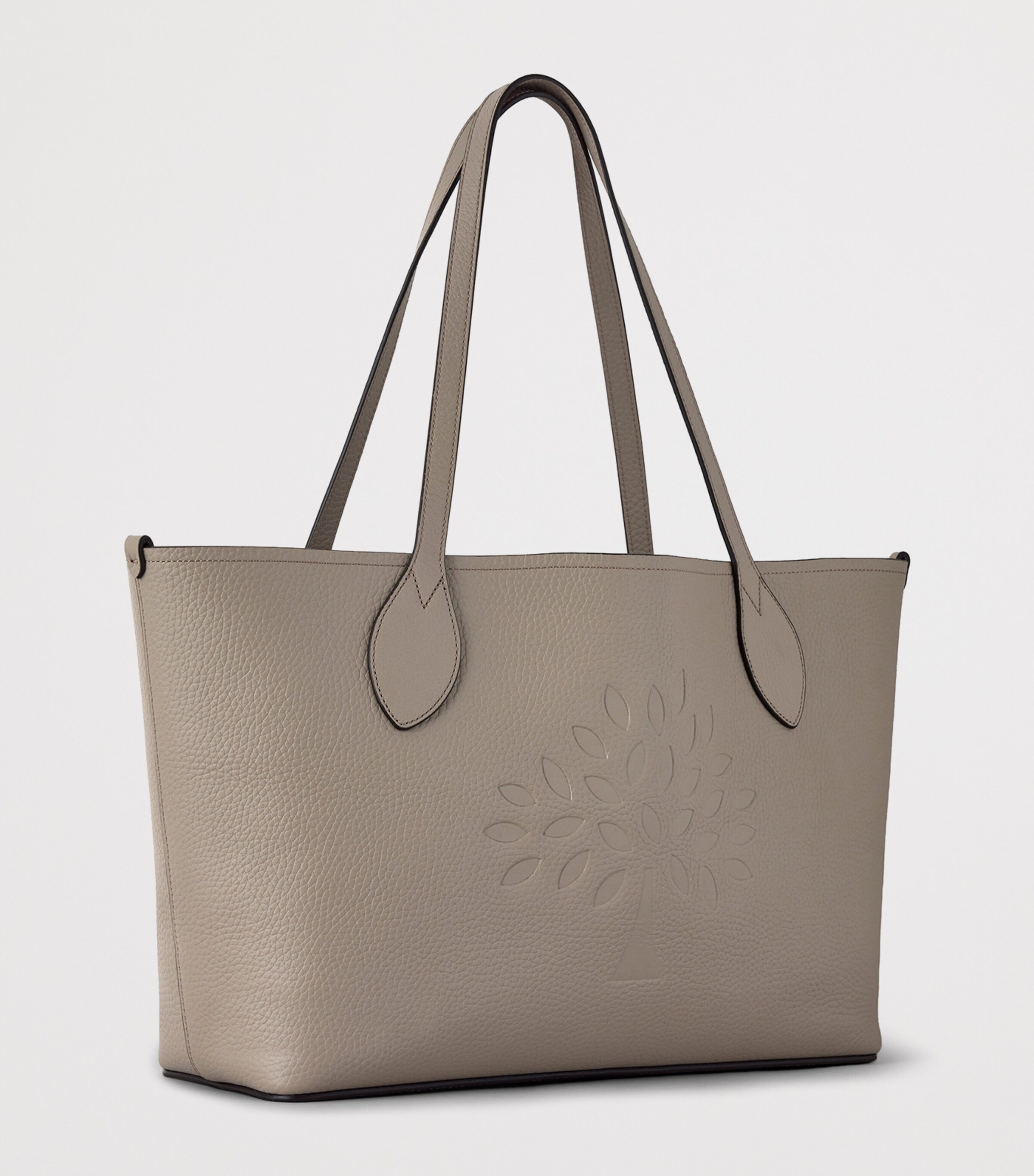 Mulberry Leather Tree Tote Bag Cashmere Taupe Image 2