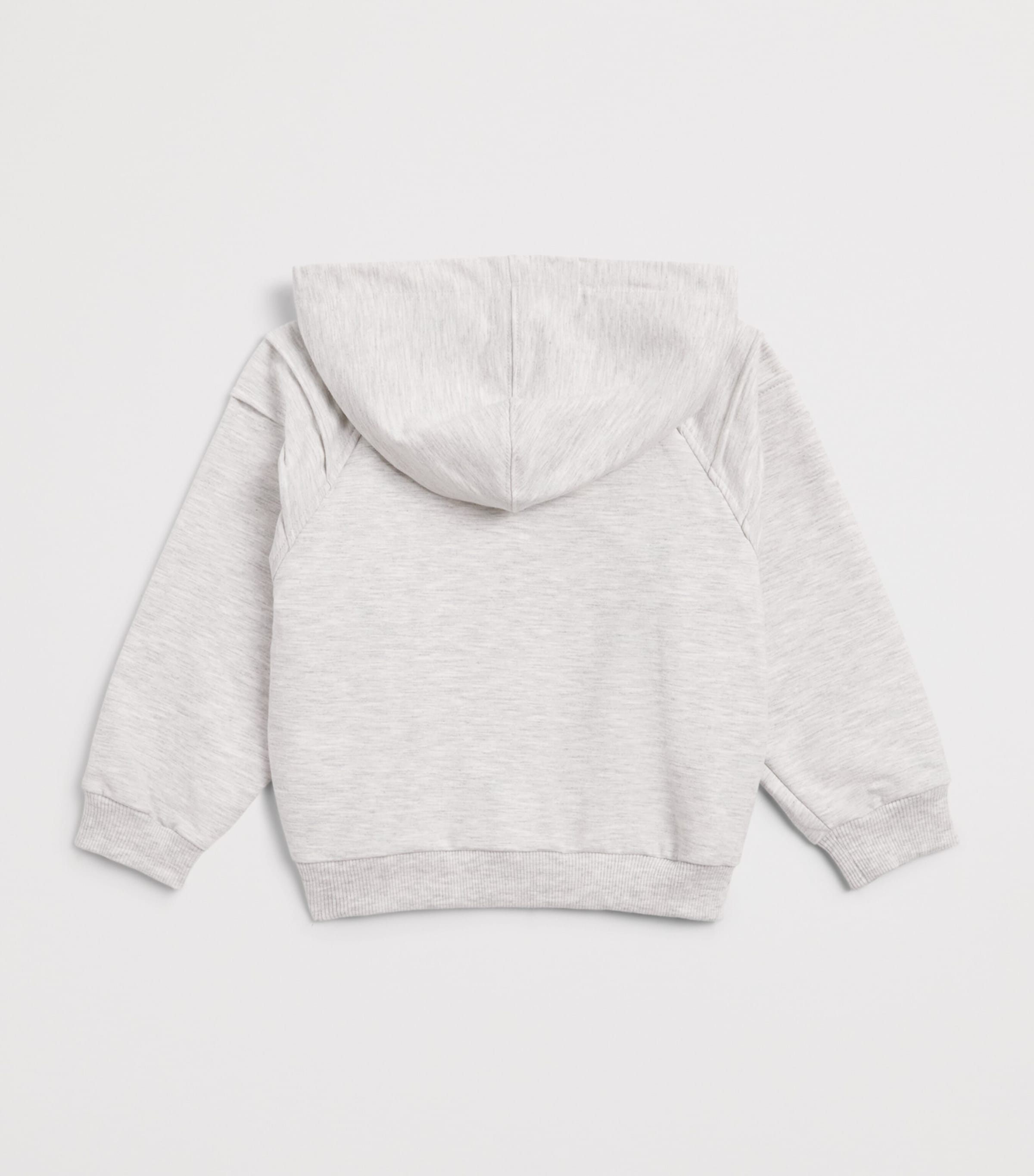 Monnalisa Stretch-Cotton Yorkshire Terrier Hoodie (2-12 Years) Grey Image 2