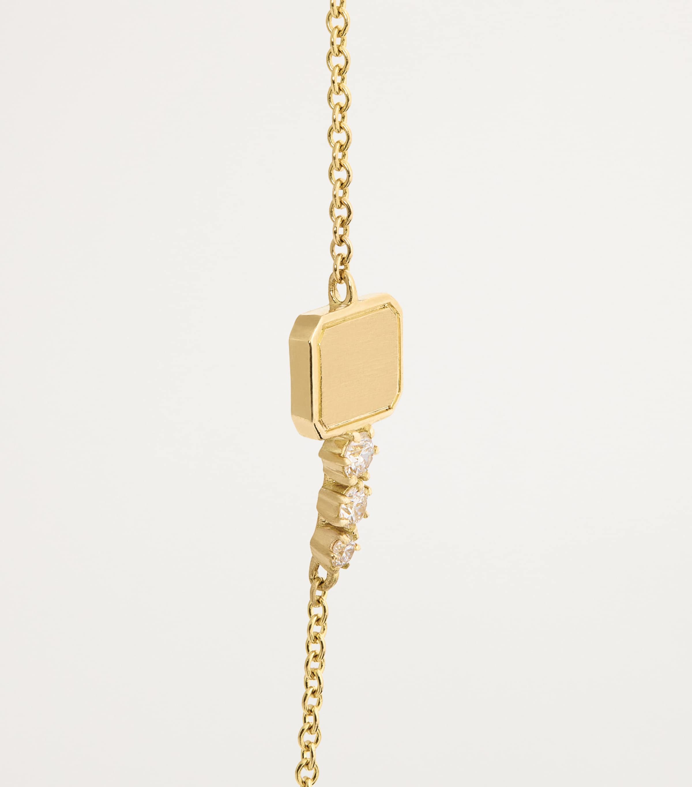 Jade Trau Yellow Gold and Diamond Mini Catherine Key Bracelet Yellow Gold Image 4