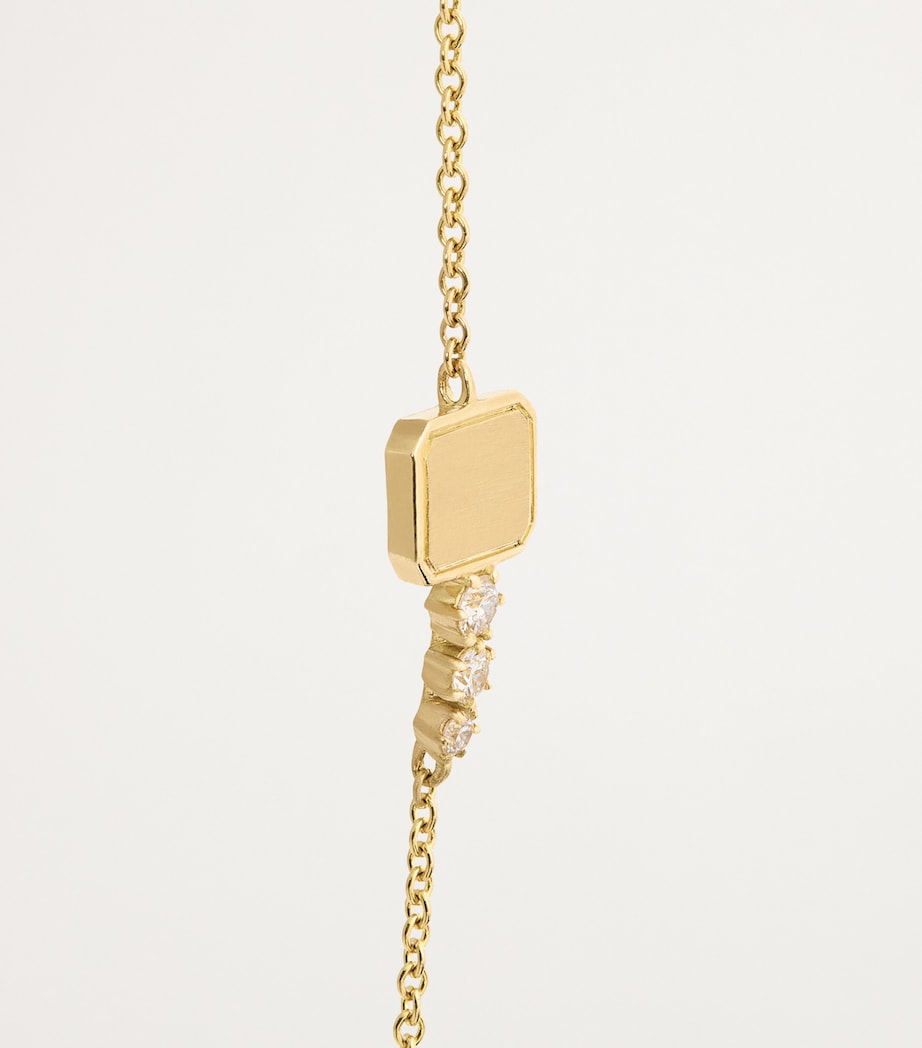 Jade Trau Yellow Gold and Diamond Mini Catherine Key Bracelet Yellow Gold Image 4