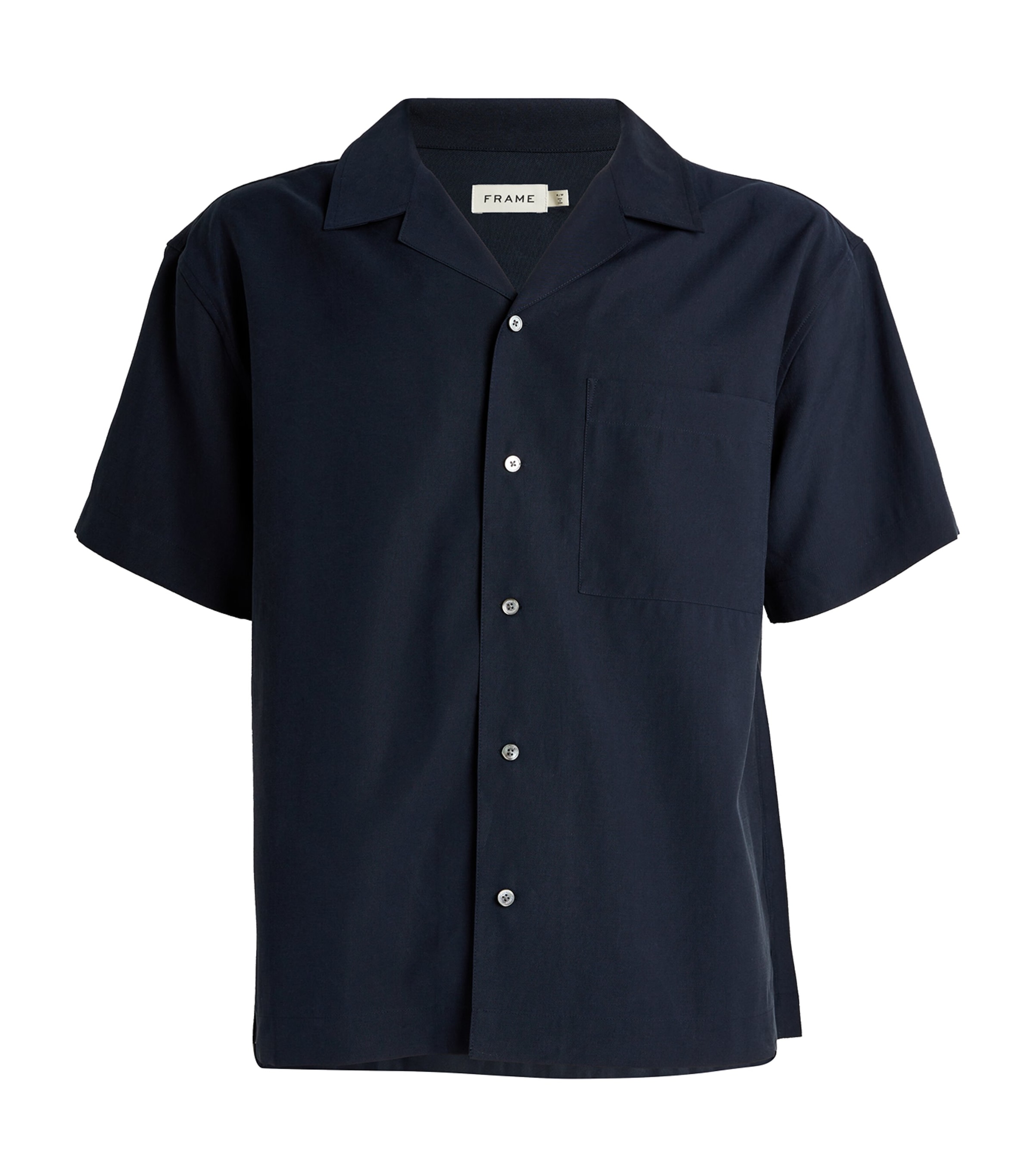 Frame Short-sleeve Shirt In Navy