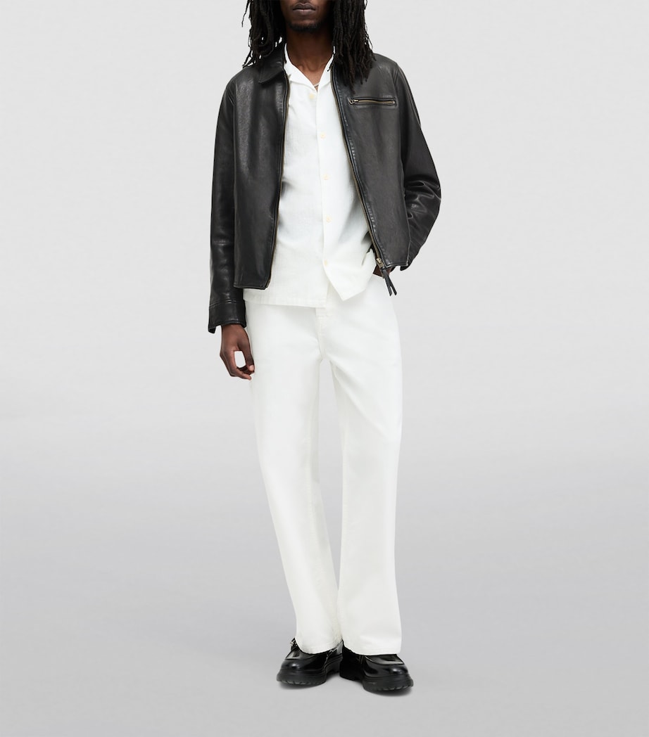 Leather Miller Jacket BLACK Image 8