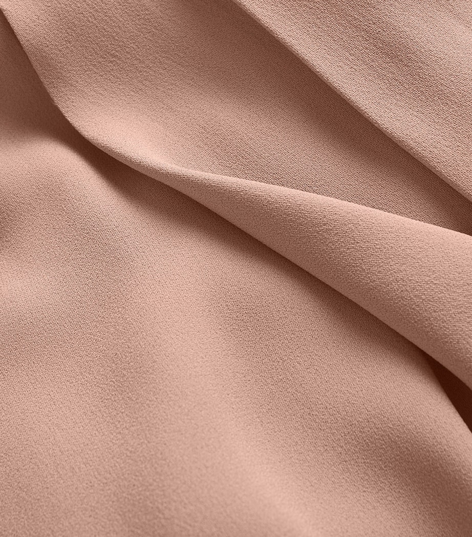 Asymmetric Belted Midi Dress POWDER PINK Image 5