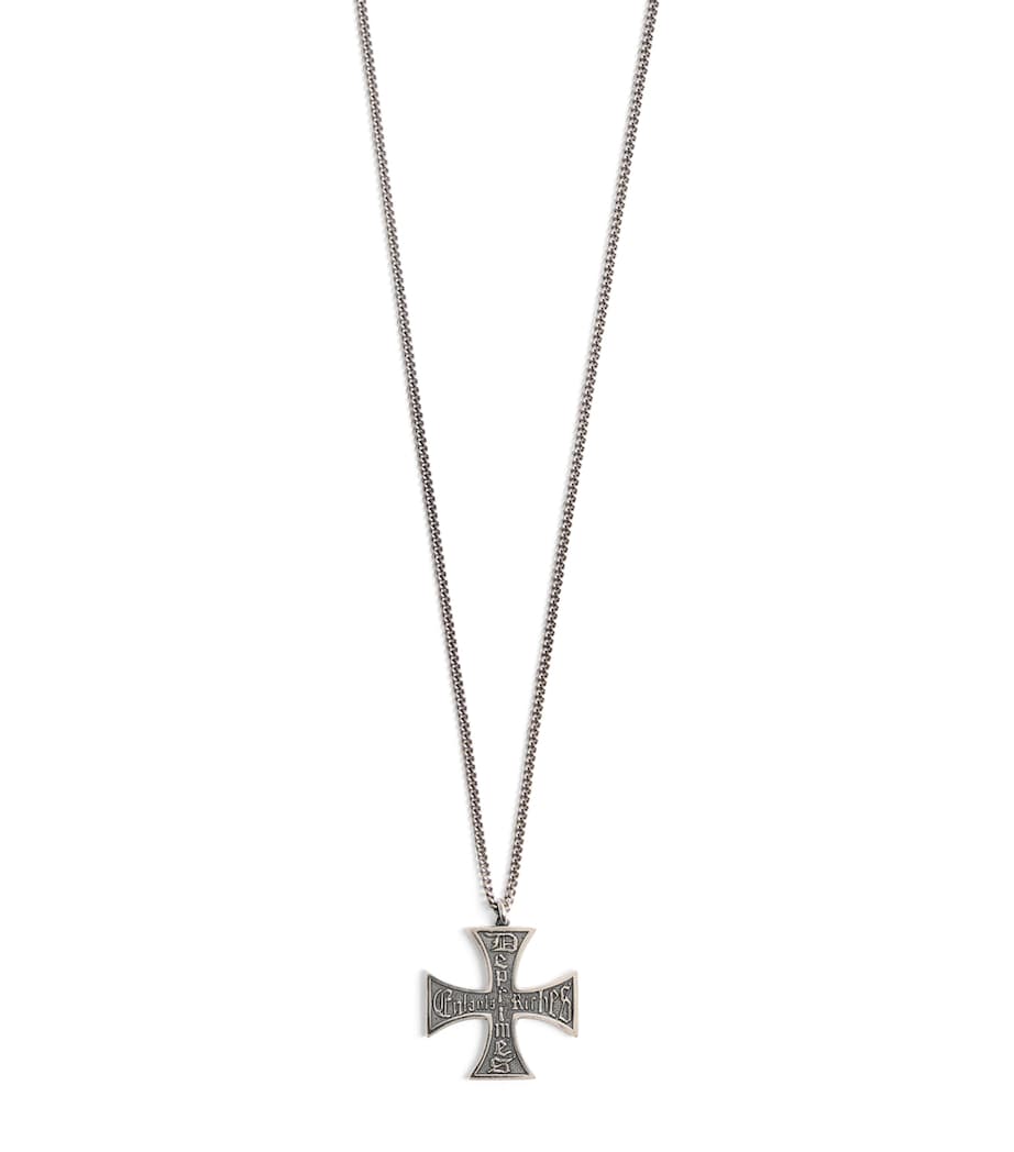 Sterling Silver Cross Necklace SILVER Image 1