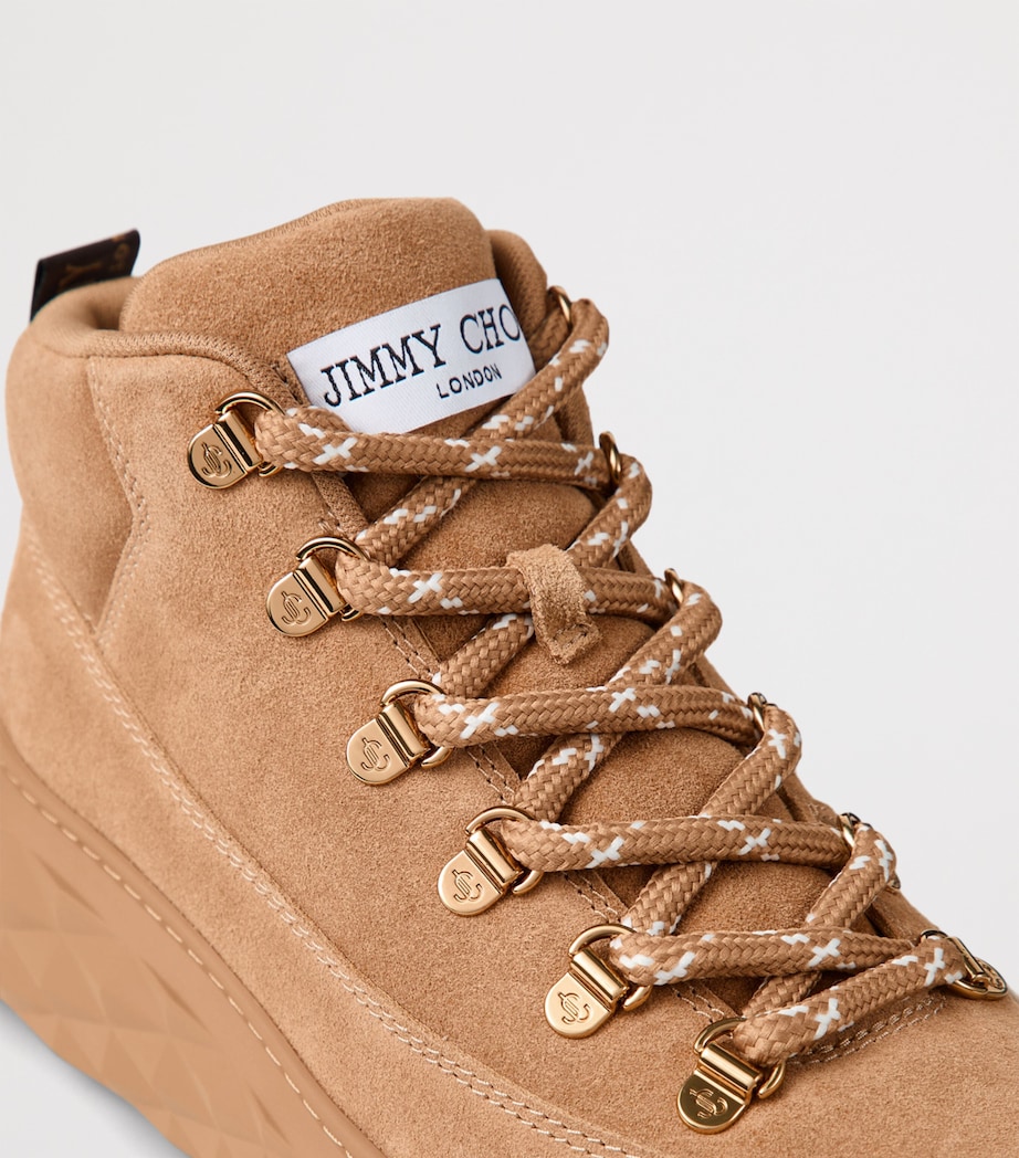 Diamond Maxi Suede Hiking Boots V TOFFEE Image 5