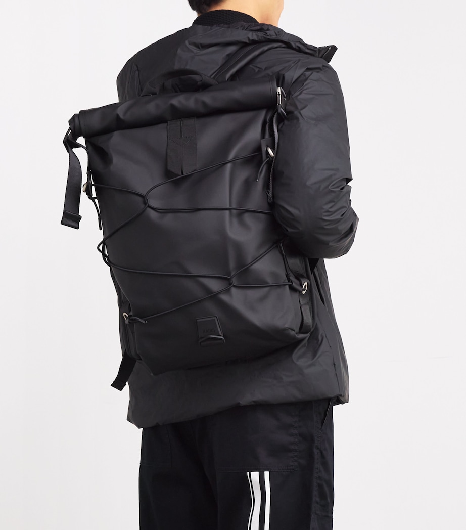 Rains Waterproof Trail Cord Rolltop Backpack Black Image 2