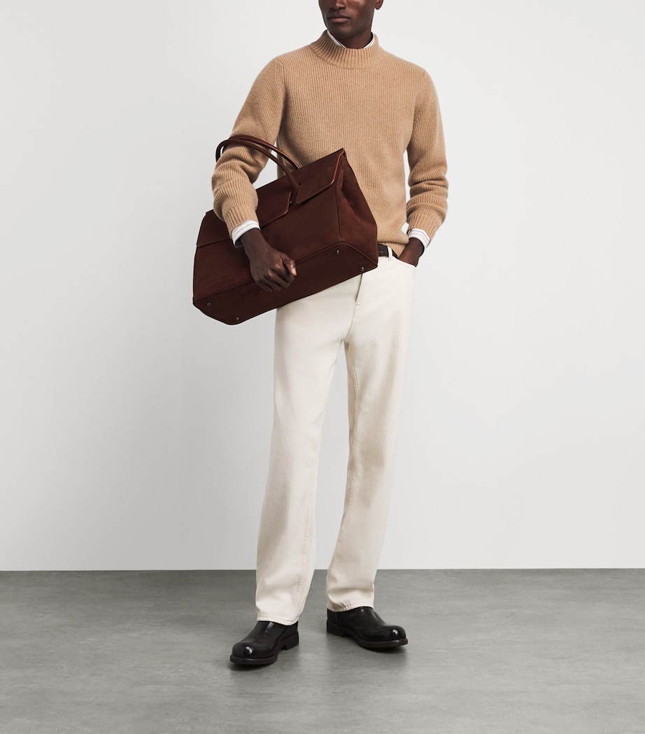 Fioroni Cashmere Mens Cashmere Ribbed Sweater Image 2
