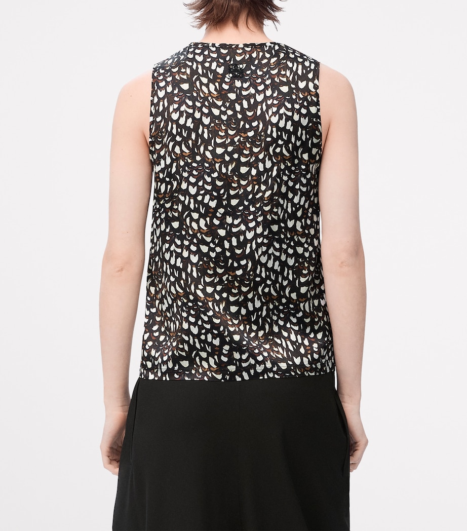 Printed Tank Top BROWN/WHITE Image 4