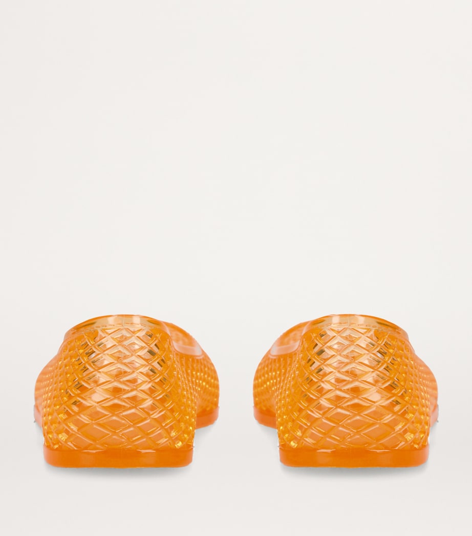 Ancient Greek Sandals Jelly Iro Ballet Flats Orange Image 2