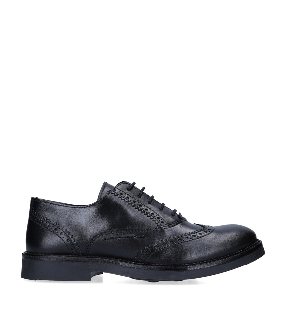 Leather Riley Brogues BLACK Image 3