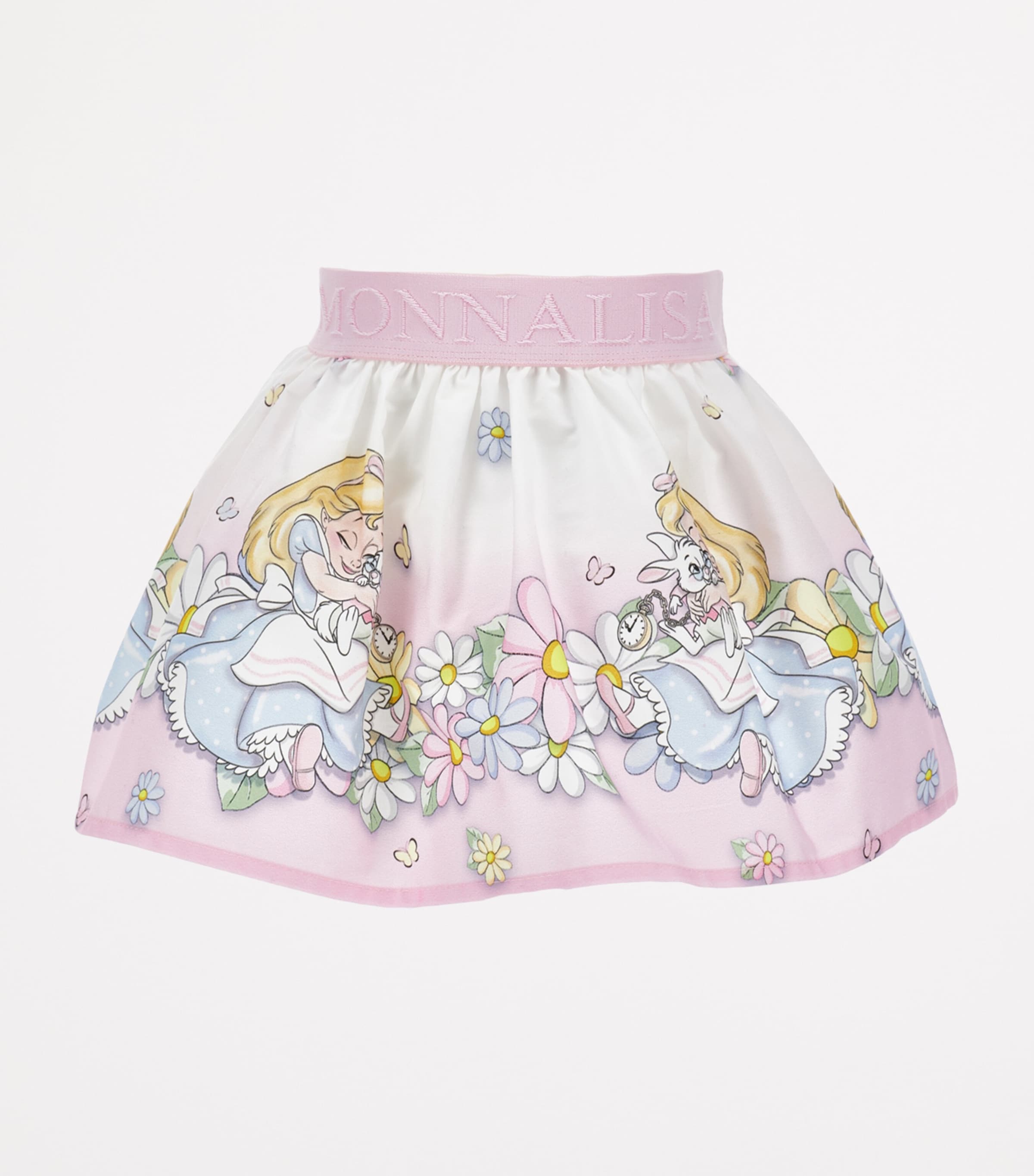 x Alice in Wonderland Cotton Skirt (3 Months - 3 Years) BIANCO+ROSAFAIRYTALE Image 2