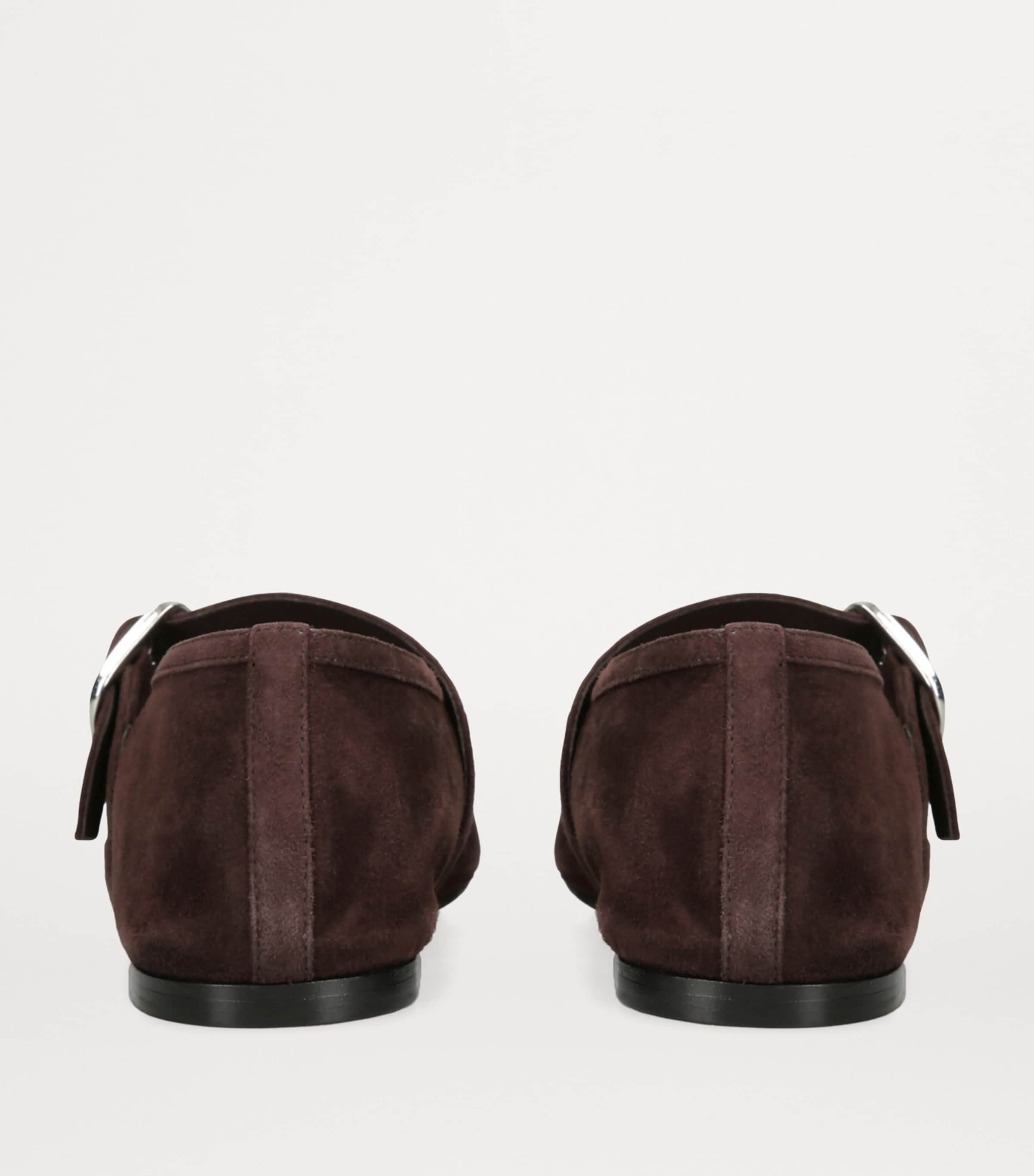 Suede Stella Flats DARK BROWN Image 2