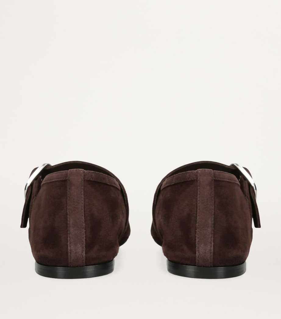 Suede Stella Flats DARK BROWN Image 2