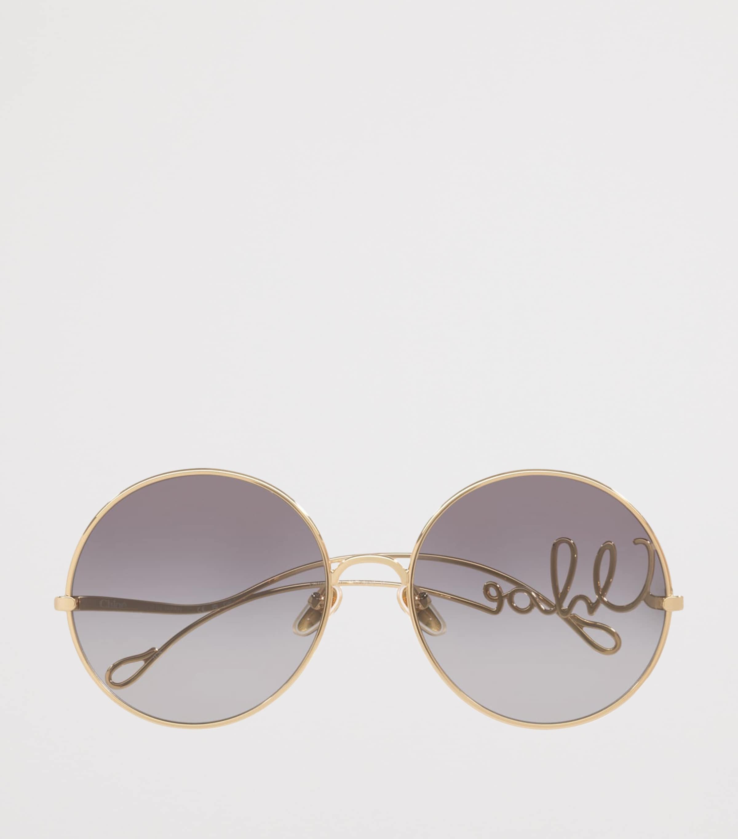 Chloé Metal Iconic Round Sunglasses Gold Image 5
