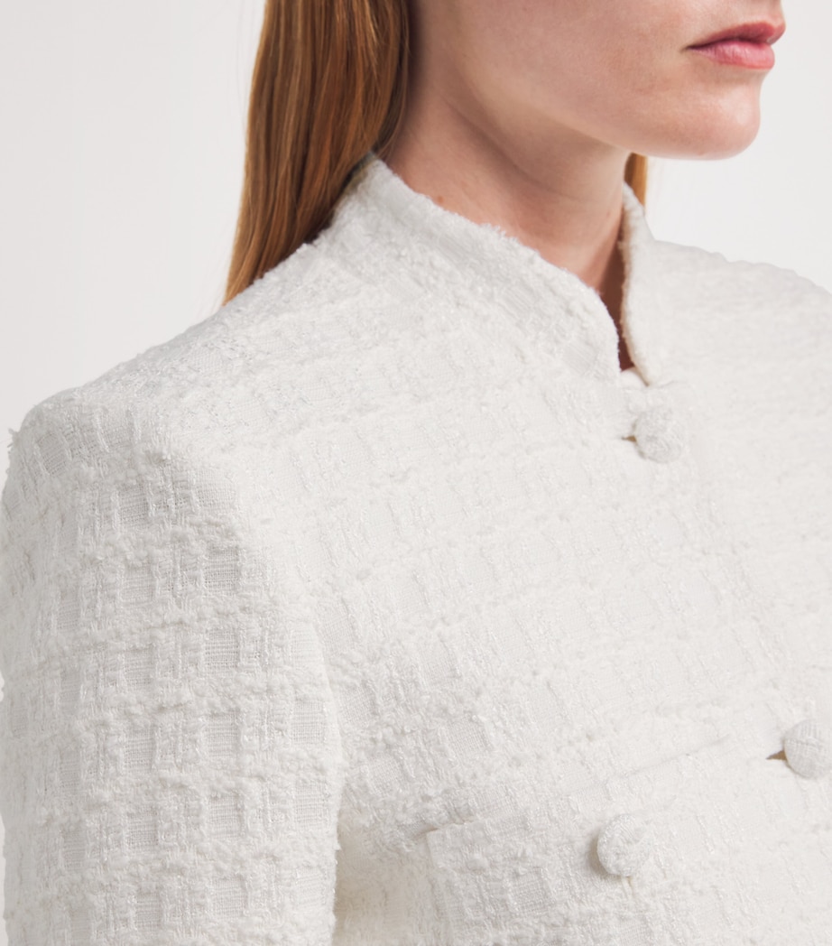 Liberowe Womens Tweed Raja Jacket White Image 6