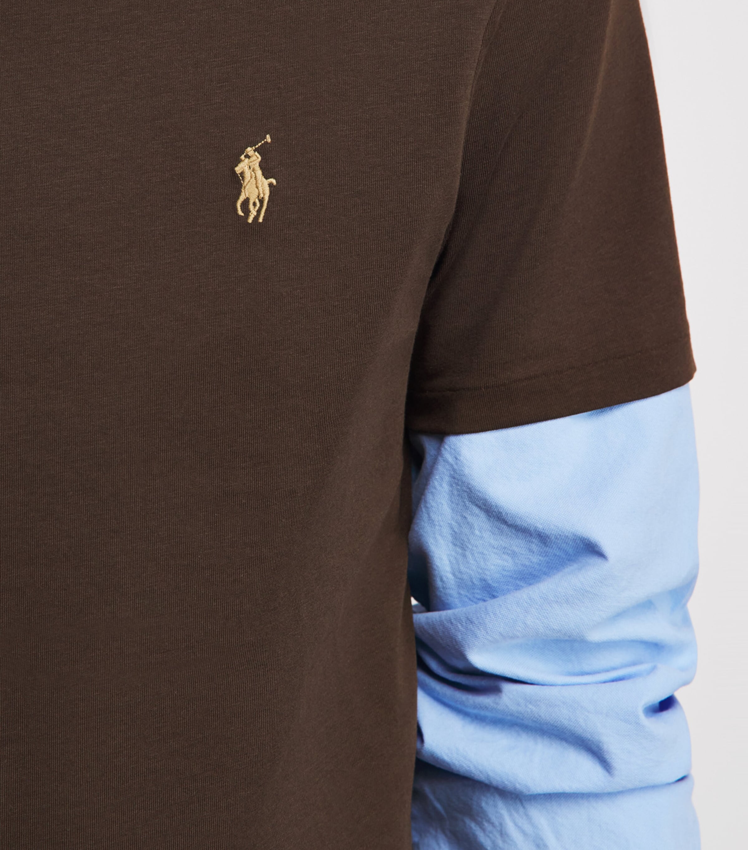 Polo Ralph Lauren Mens Cotton Polo Pony T-Shirt Nutmeg Image 3