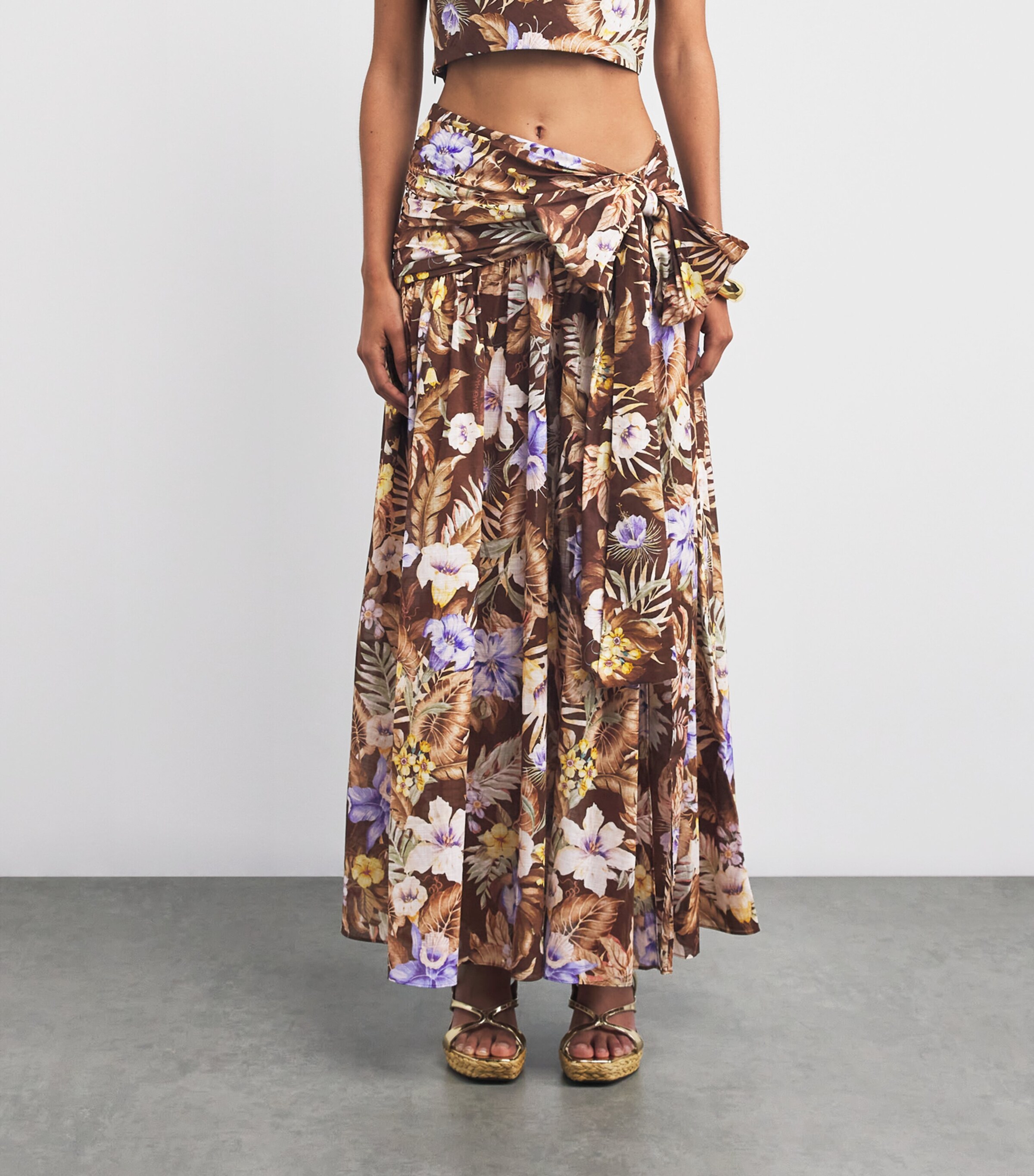 Zimmermann Cotton Coco Maxi Skirt | Harrods CA