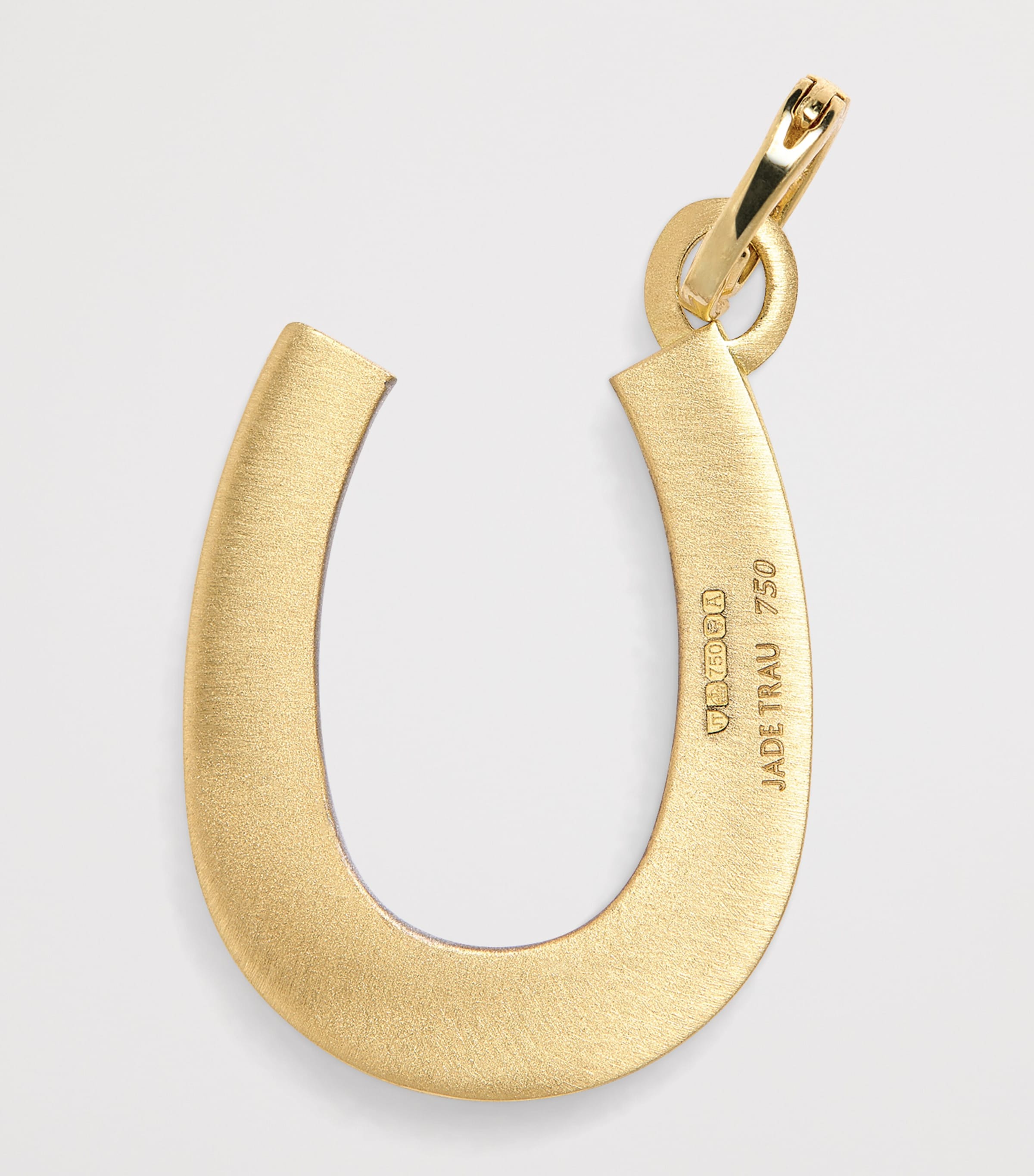 Yellow Gold and Diamond Horseshoe Charm YELLOW GOLD Image 3