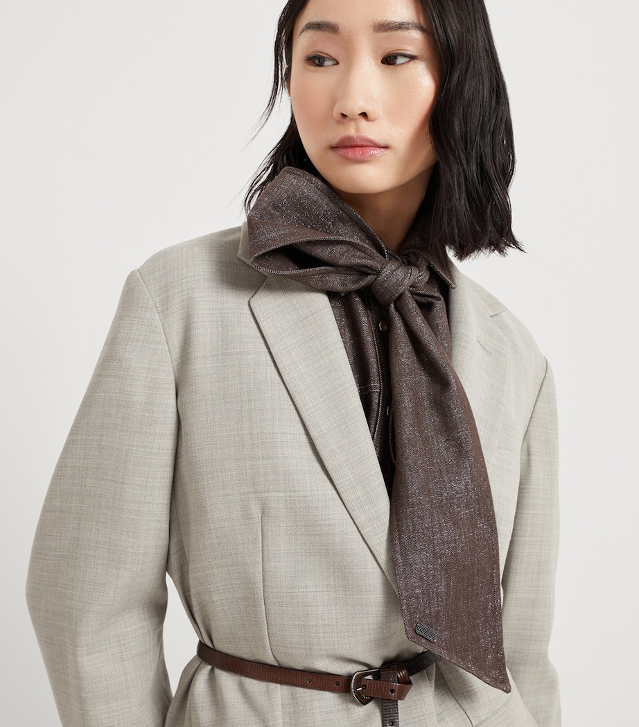 Sparkling No-Fade Denim Foulard C003 Image 2