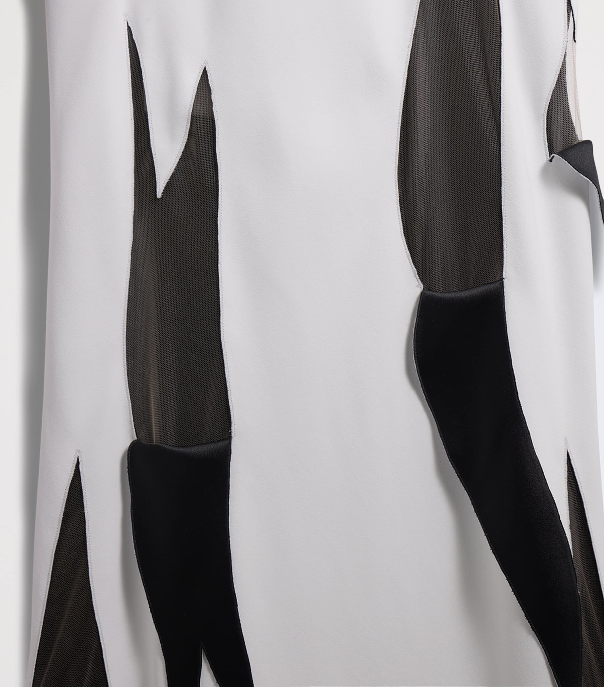 Schiaparelli Womens Satin Torn Gown White Image 3