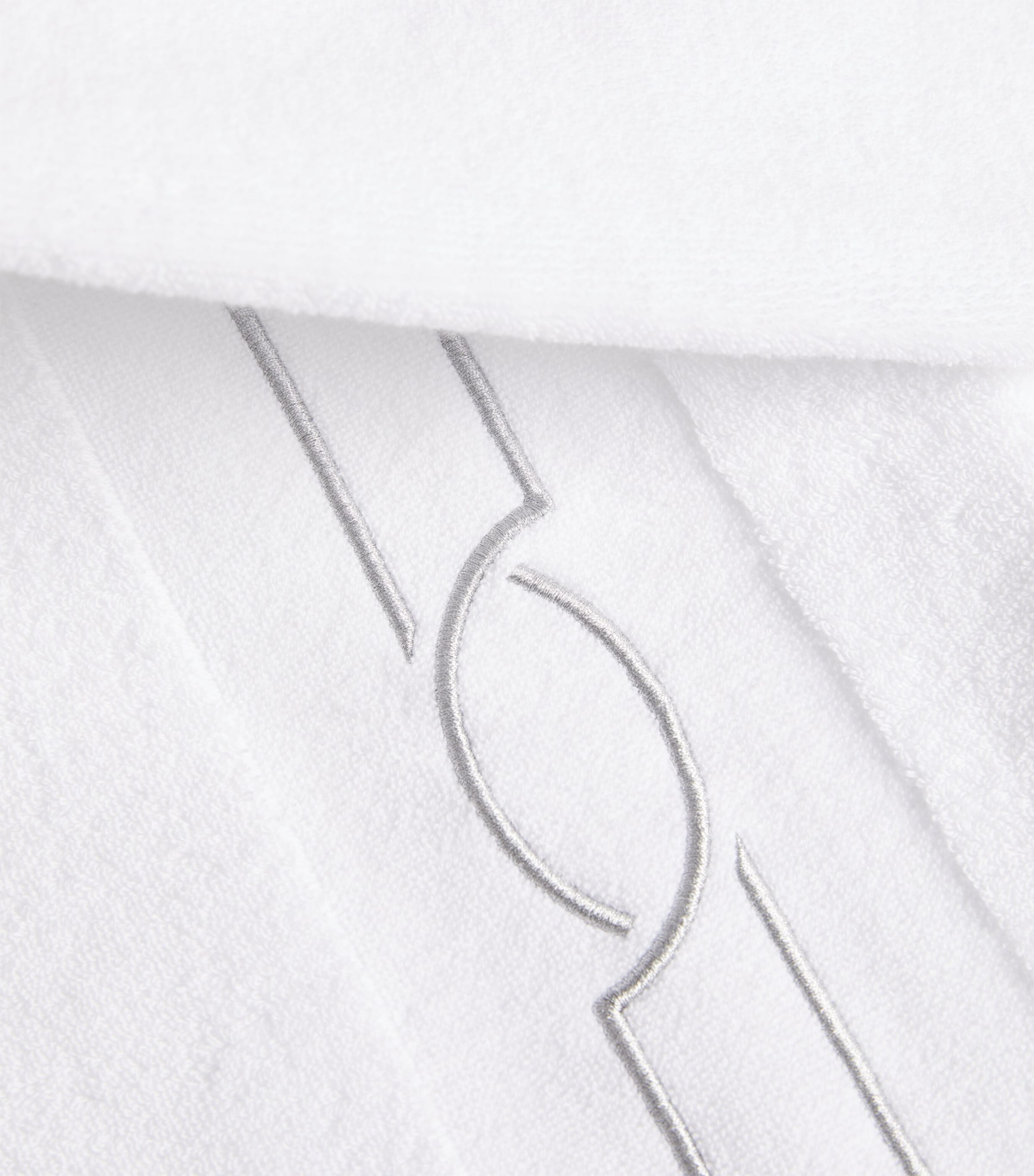 Abyss & Habidecor Cluny Face Cloth (30cm x 30cm) Silver Image 3