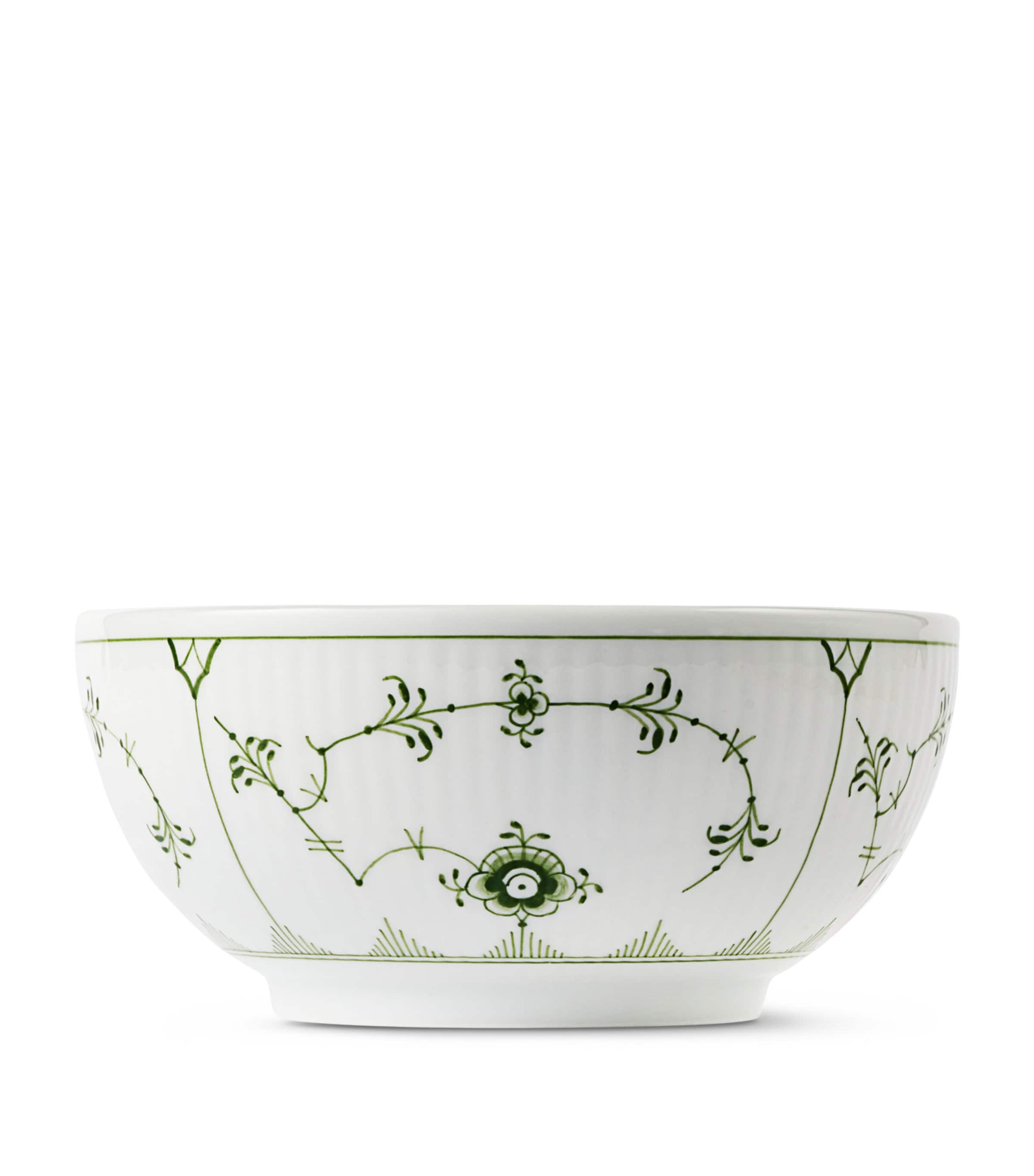 Royal Copenhagen Fluted Plain Bowl (470ml) Green Image 1
