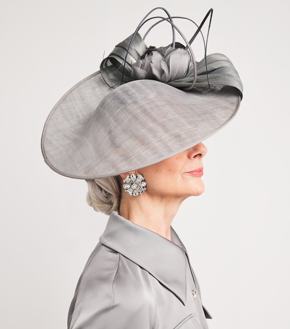 Silver With A Twist Hat Fascinator SILVER Image 3