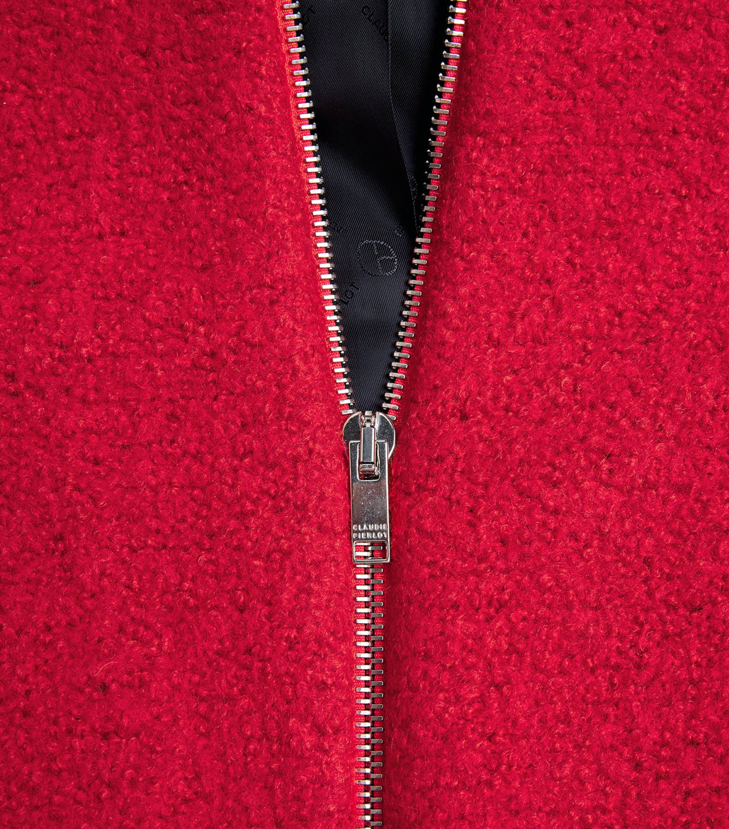 Virgin Wool-Blend Bomber Jacket RED Image 5