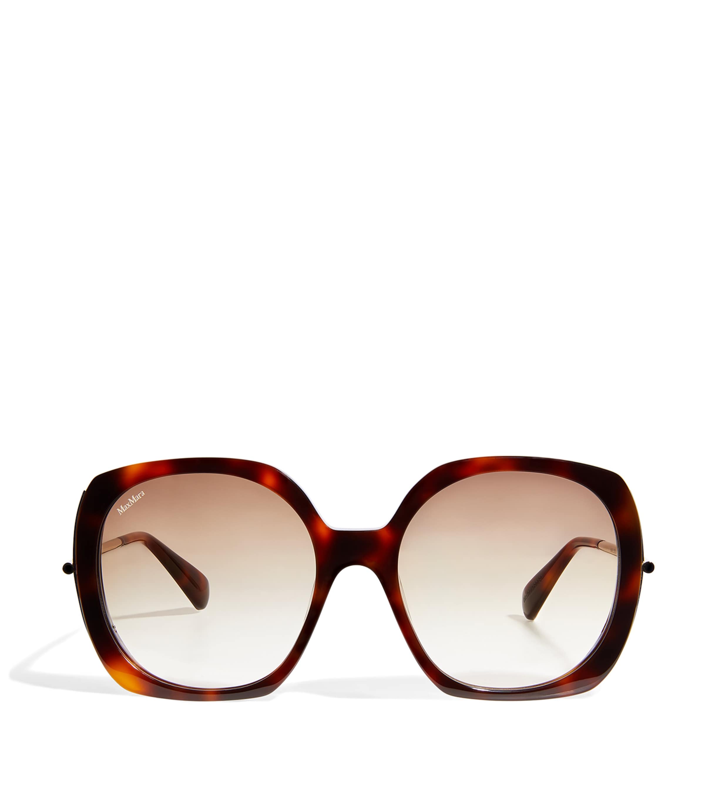 Max Mara Oversized Sunglasses In Brown