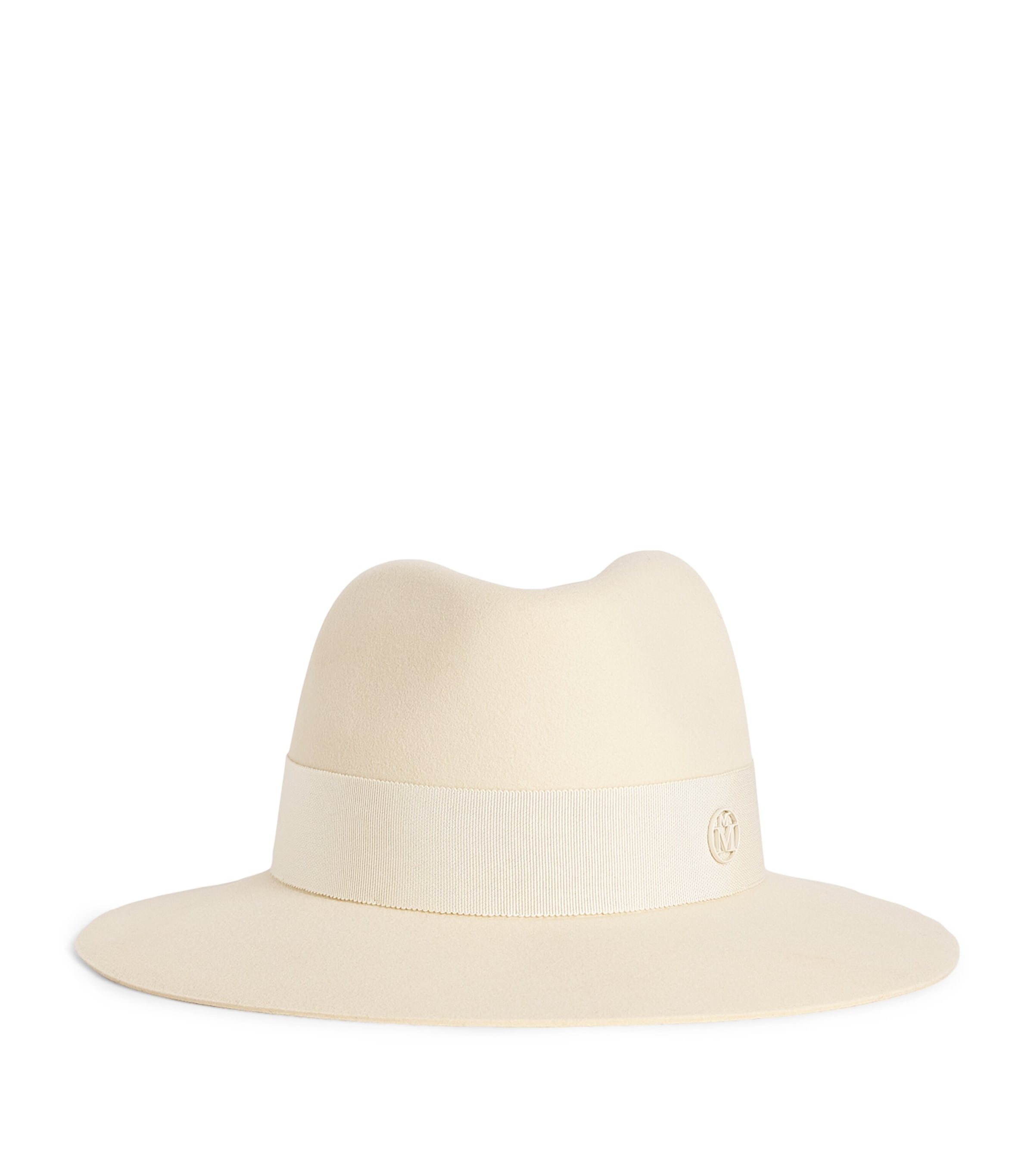 Shop Maison Michel Wool Felt Virginie Fedora In Nude