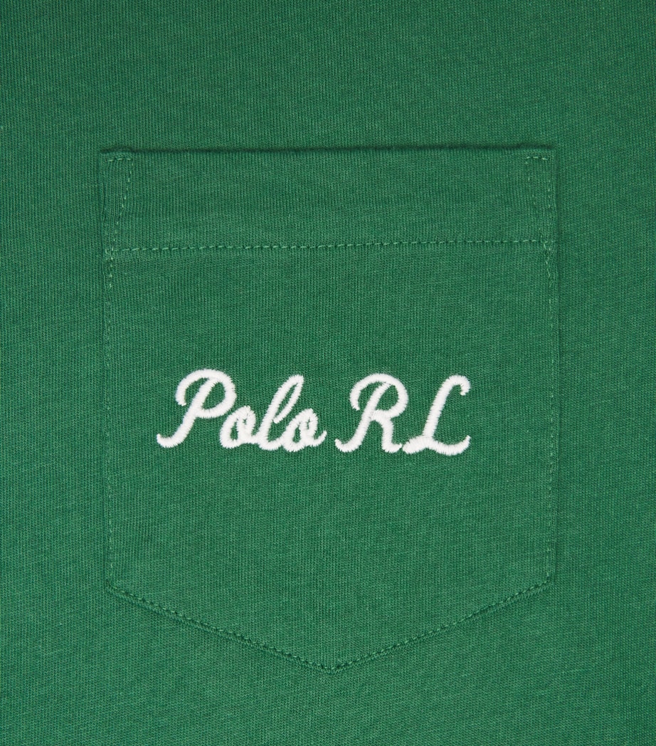 Polo Ralph Lauren Mens Cotton Logo Custom Slim-Fit T-Shirt Verano Green Image 6
