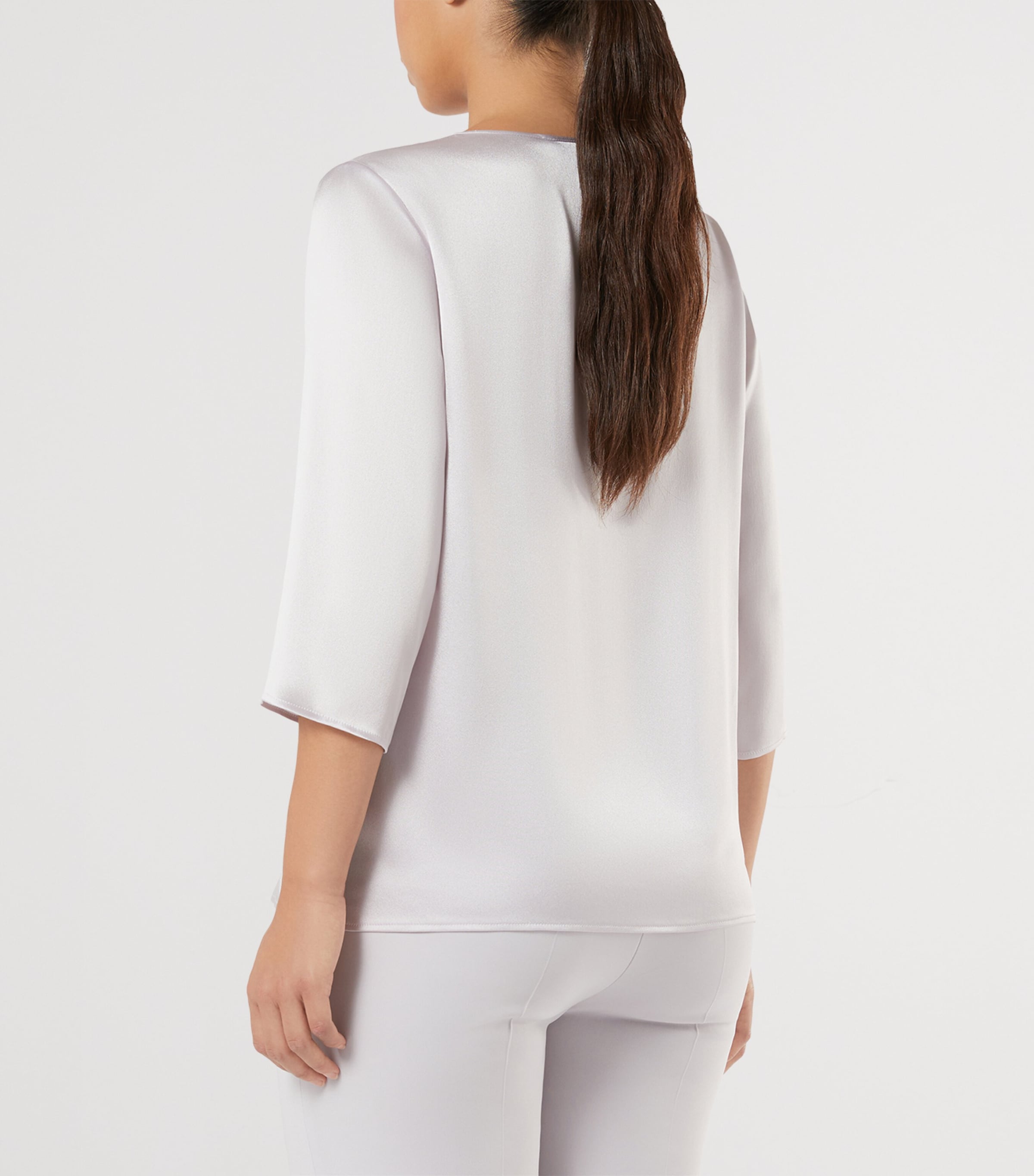 Satin Bambus Blouse LAVENDER Image 3