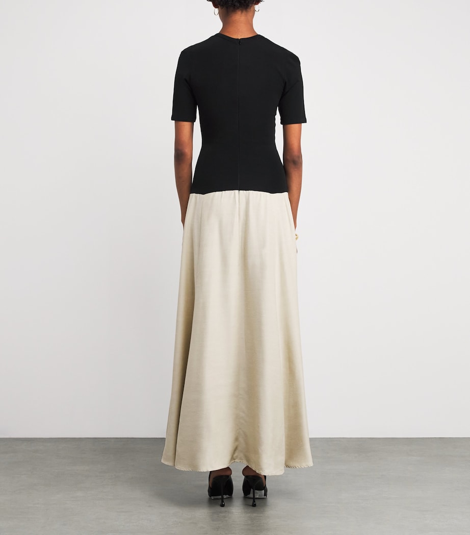 Tee Duo Maxi Dress CREMA / BLACK Image 3