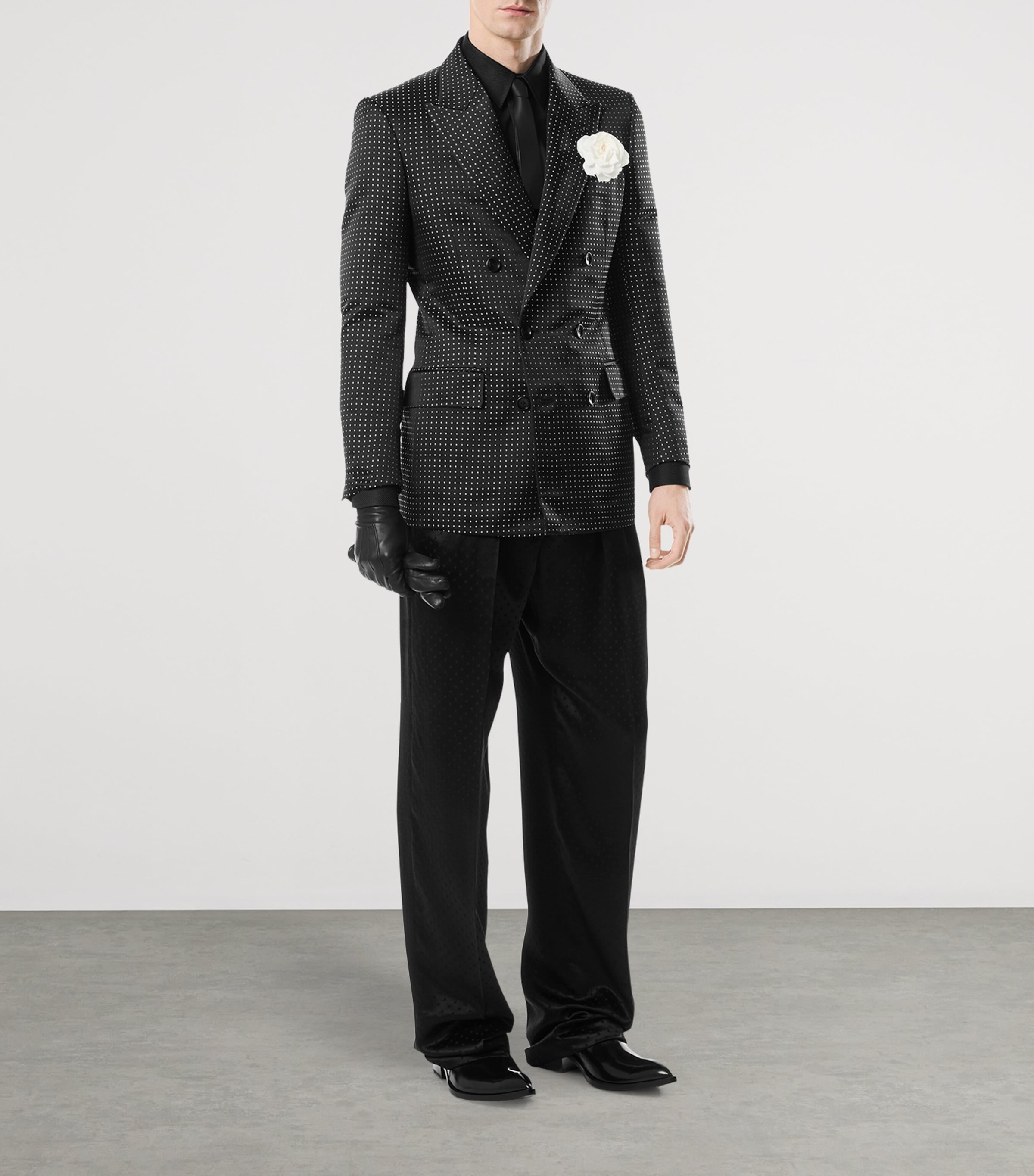 Silk-Blend Wide-Leg Trousers NAA Image 3