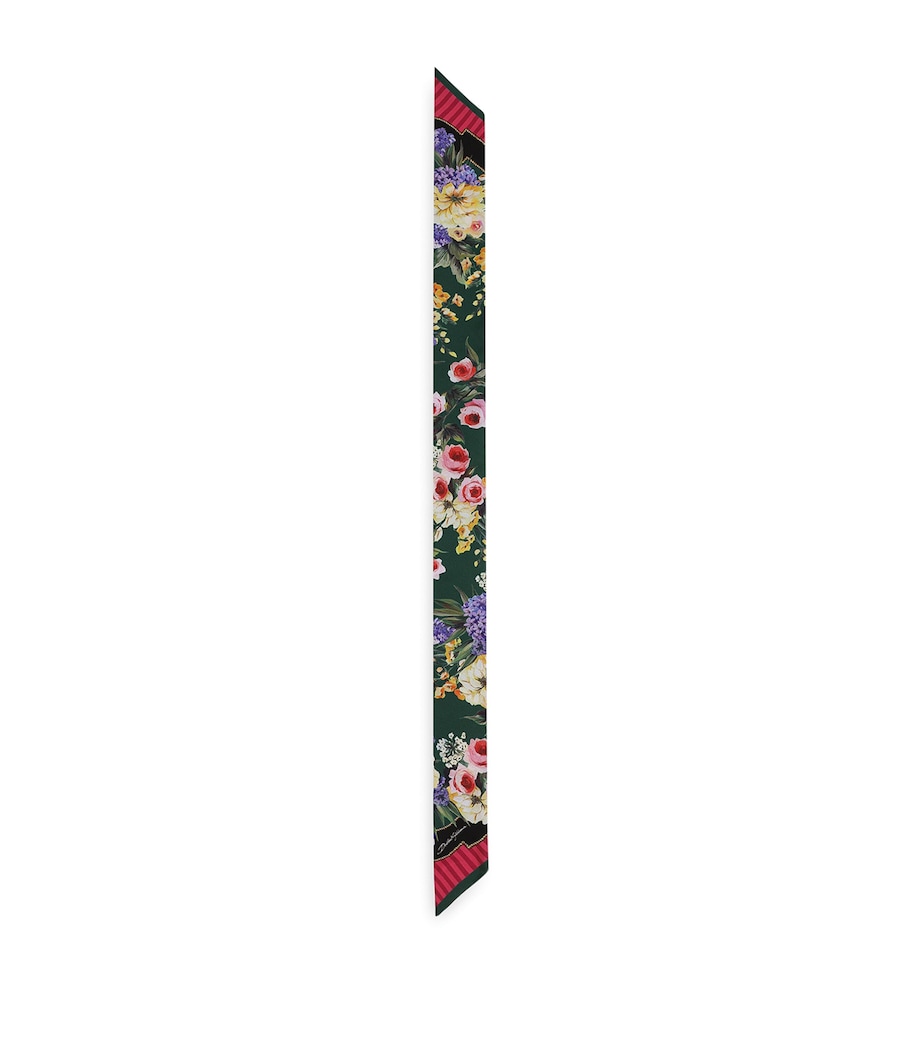 Silk Floral Print Scarf HV4YB-GIARDINO FDO V Image 1