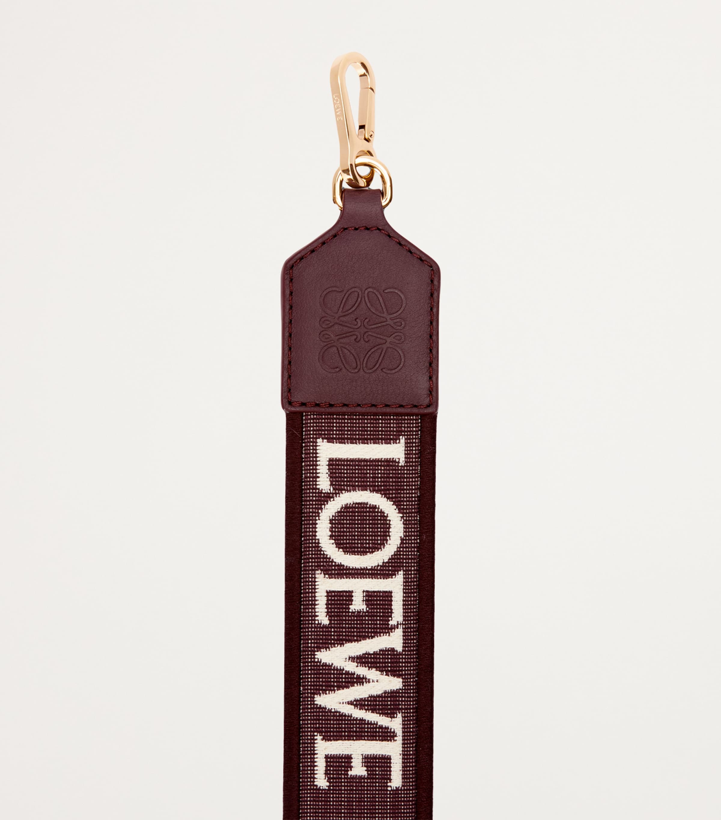 Anagram Logo Bag Strap DARK BURGUNDY Image 2