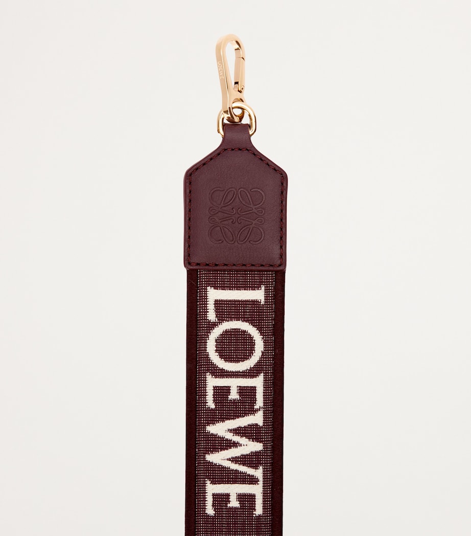 Anagram Logo Bag Strap DARK BURGUNDY Image 2