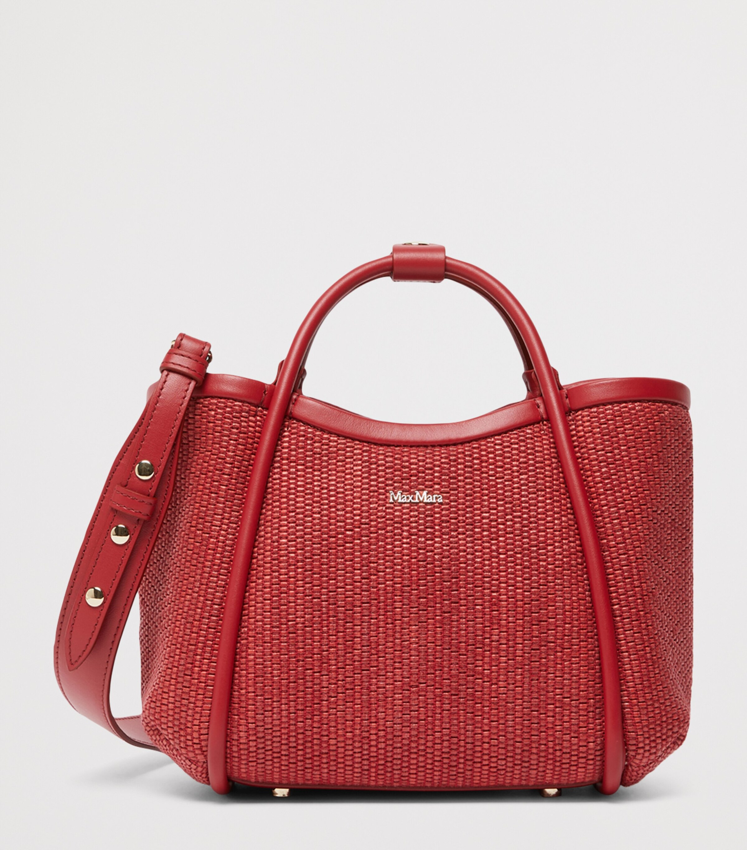 Max Mara Extra-Small Marine Top-Handle Bag Red Image 2