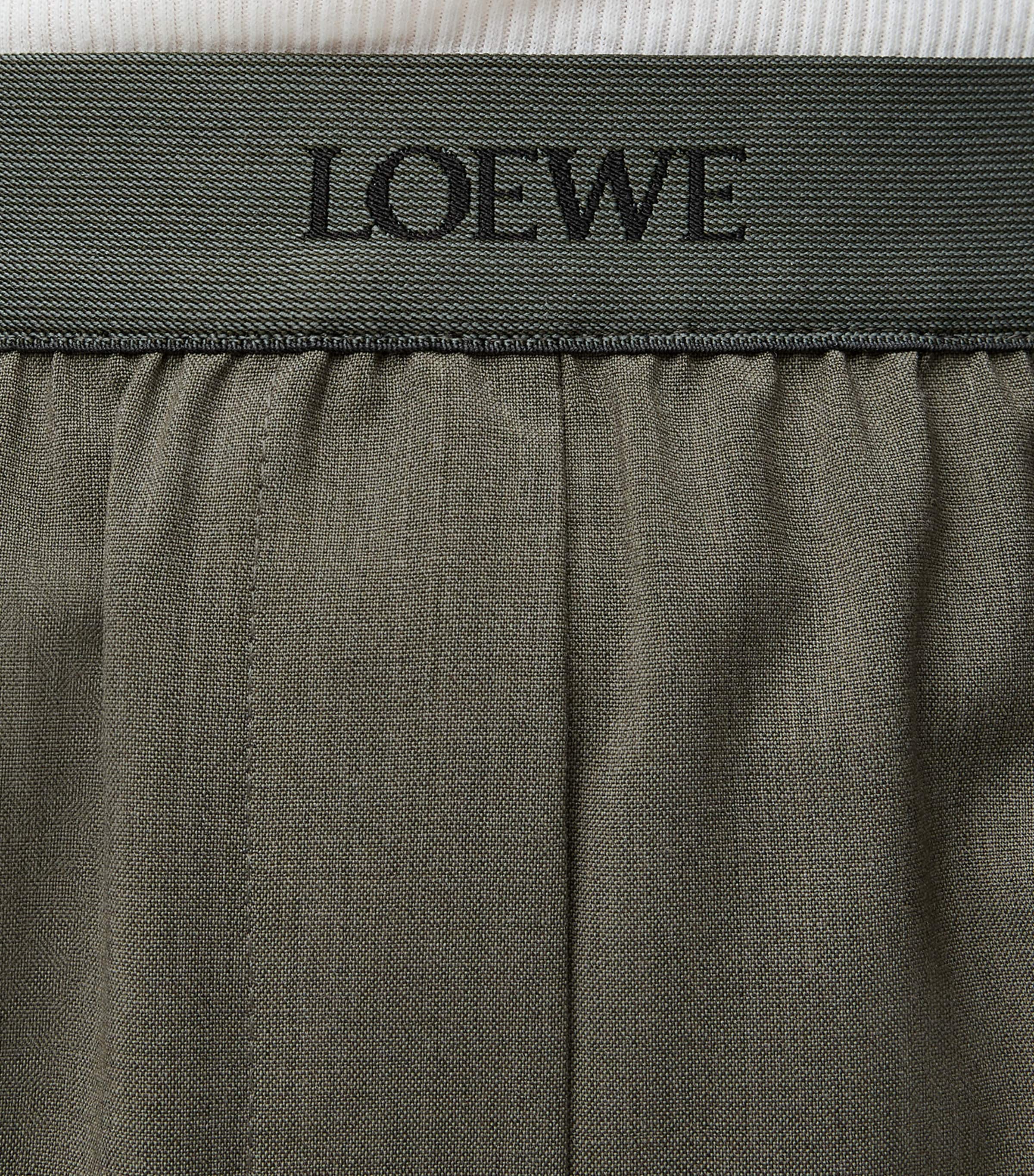 Logo-Detail Tailored Trousers KHAKI GREEN Image 5