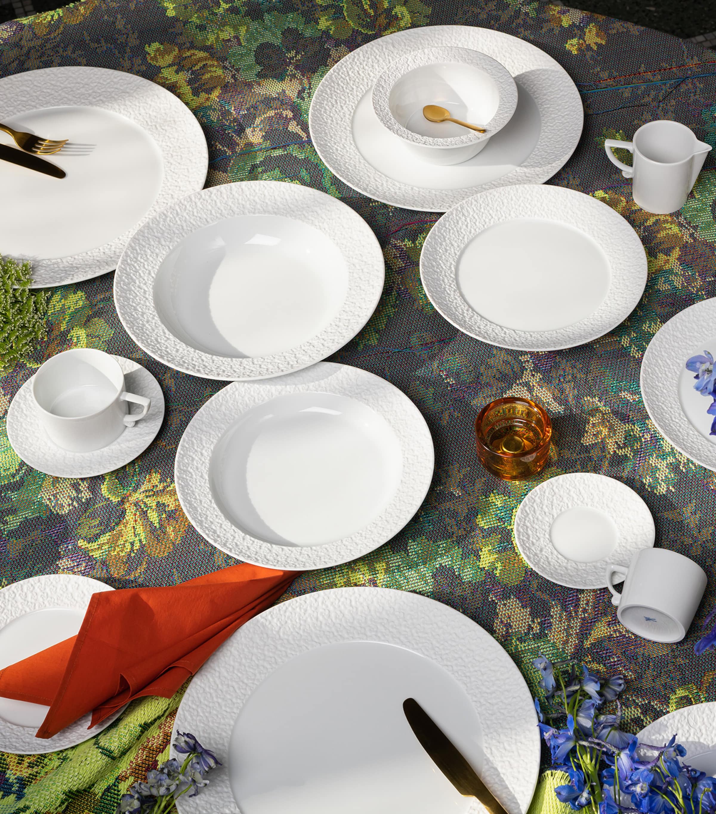 Royal Blossom Coffee Cup and Saucer WHITE Image 3