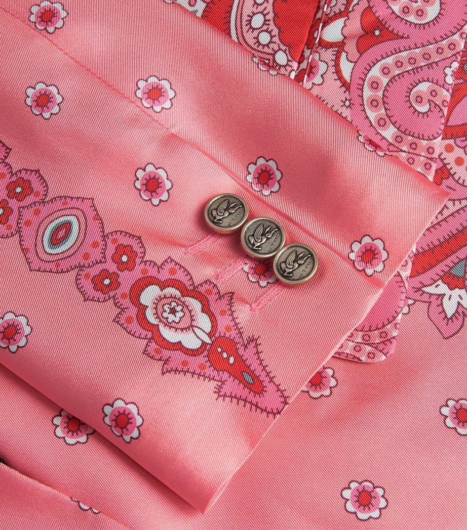 Etro Womens Silk Paisley Blazer Image 5