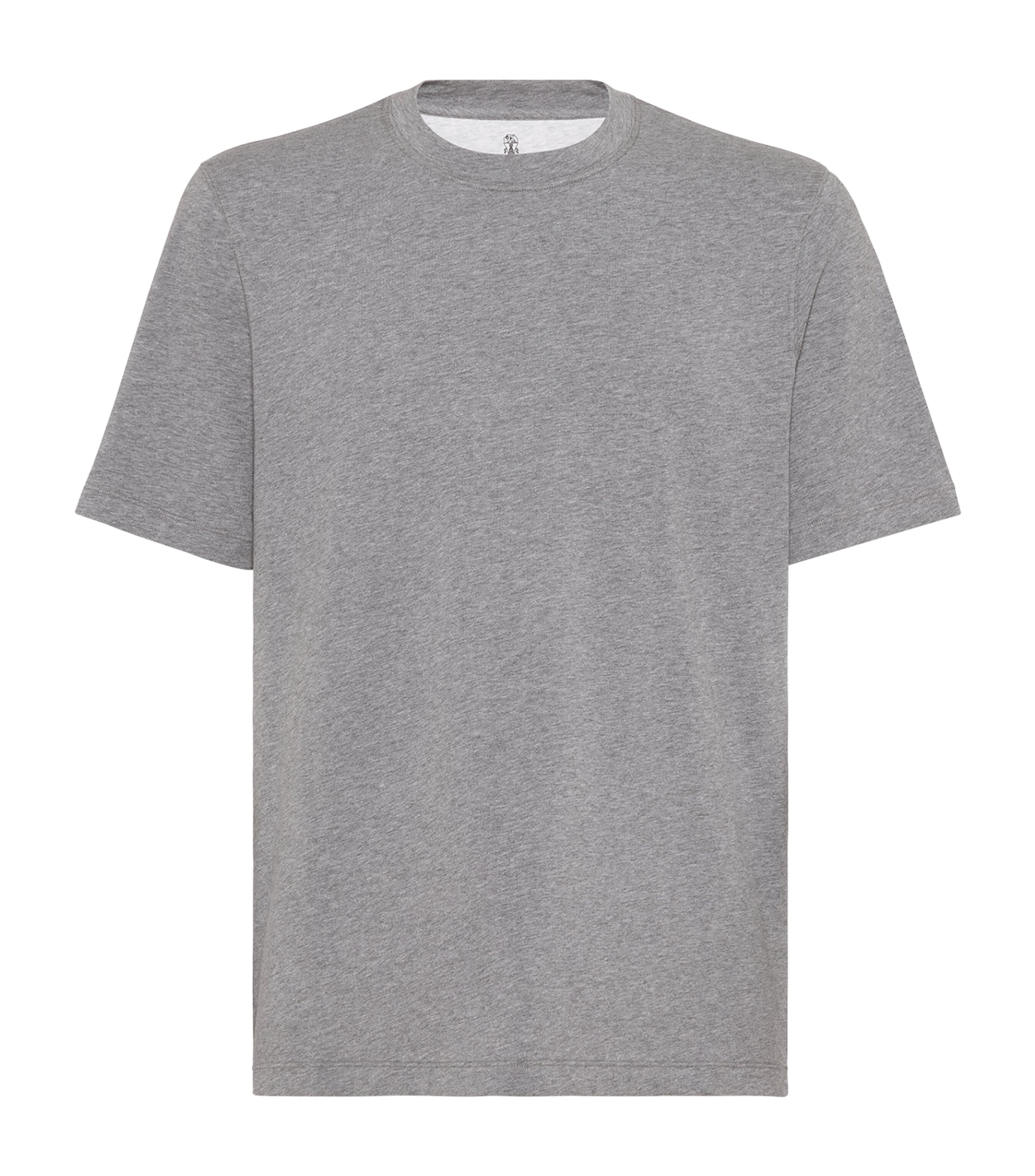 Brunello Cucinelli Layered Crew-neck T-shirt In Grey