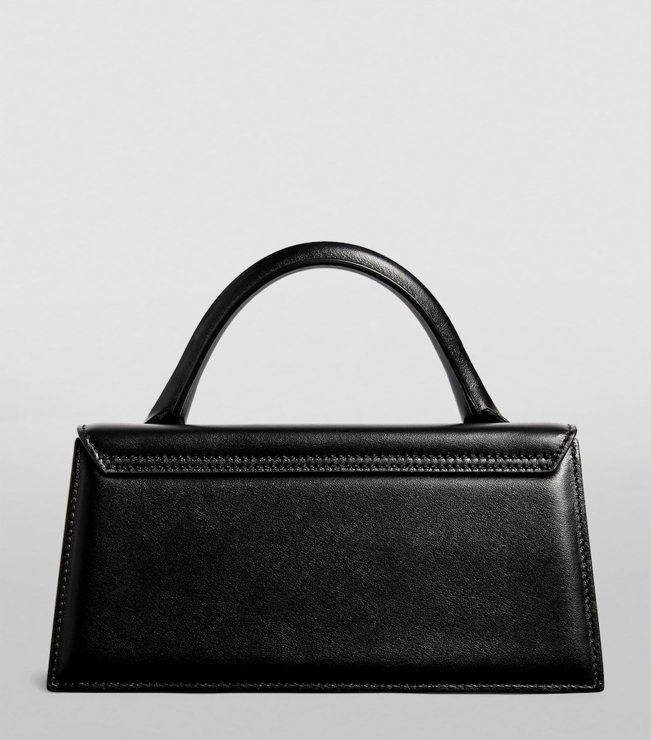 Leather Le Chiquito Long Top-Handle Bag BLACK Image 4